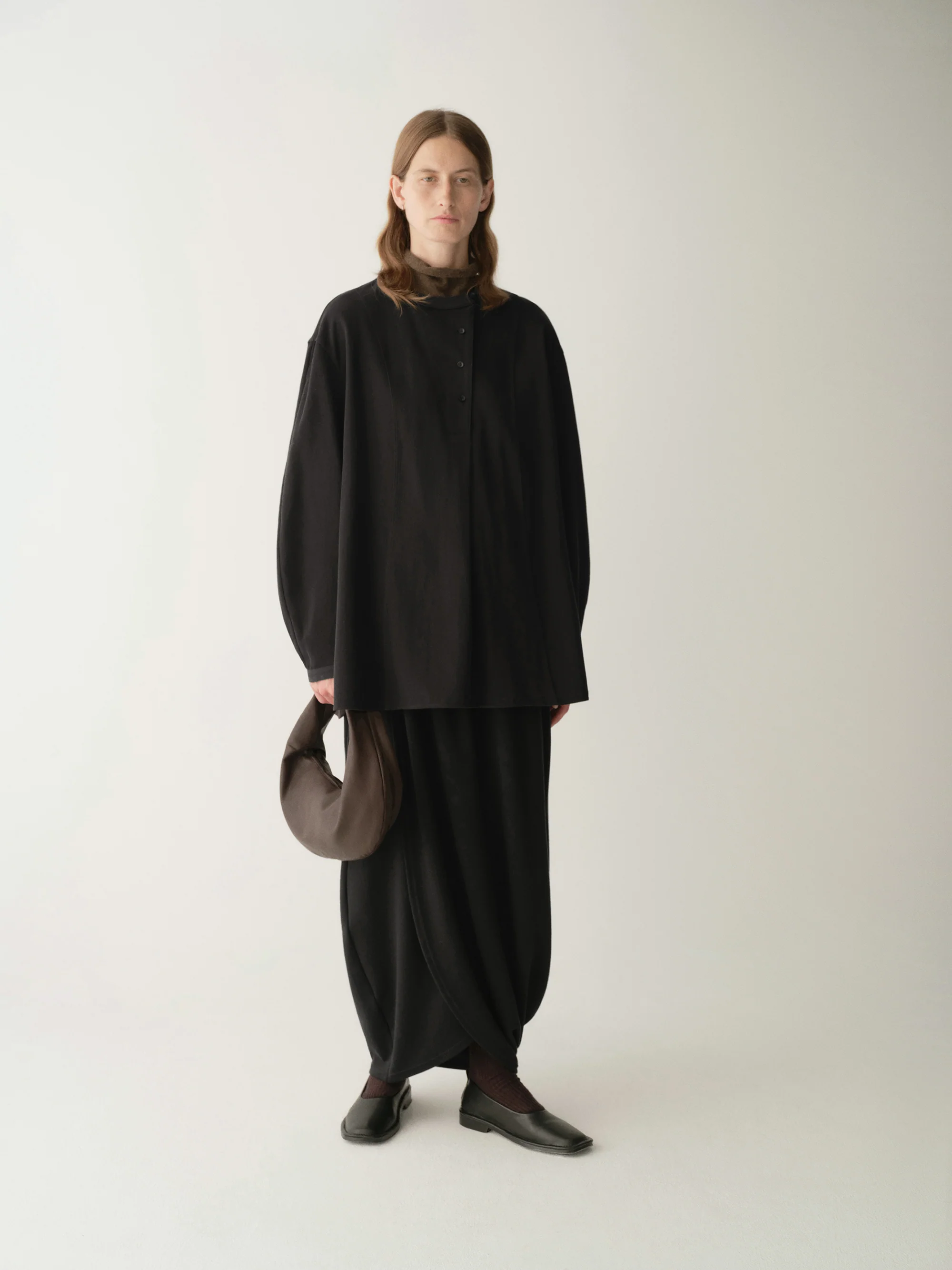 Curved Placket Flare Shirt - Image 5