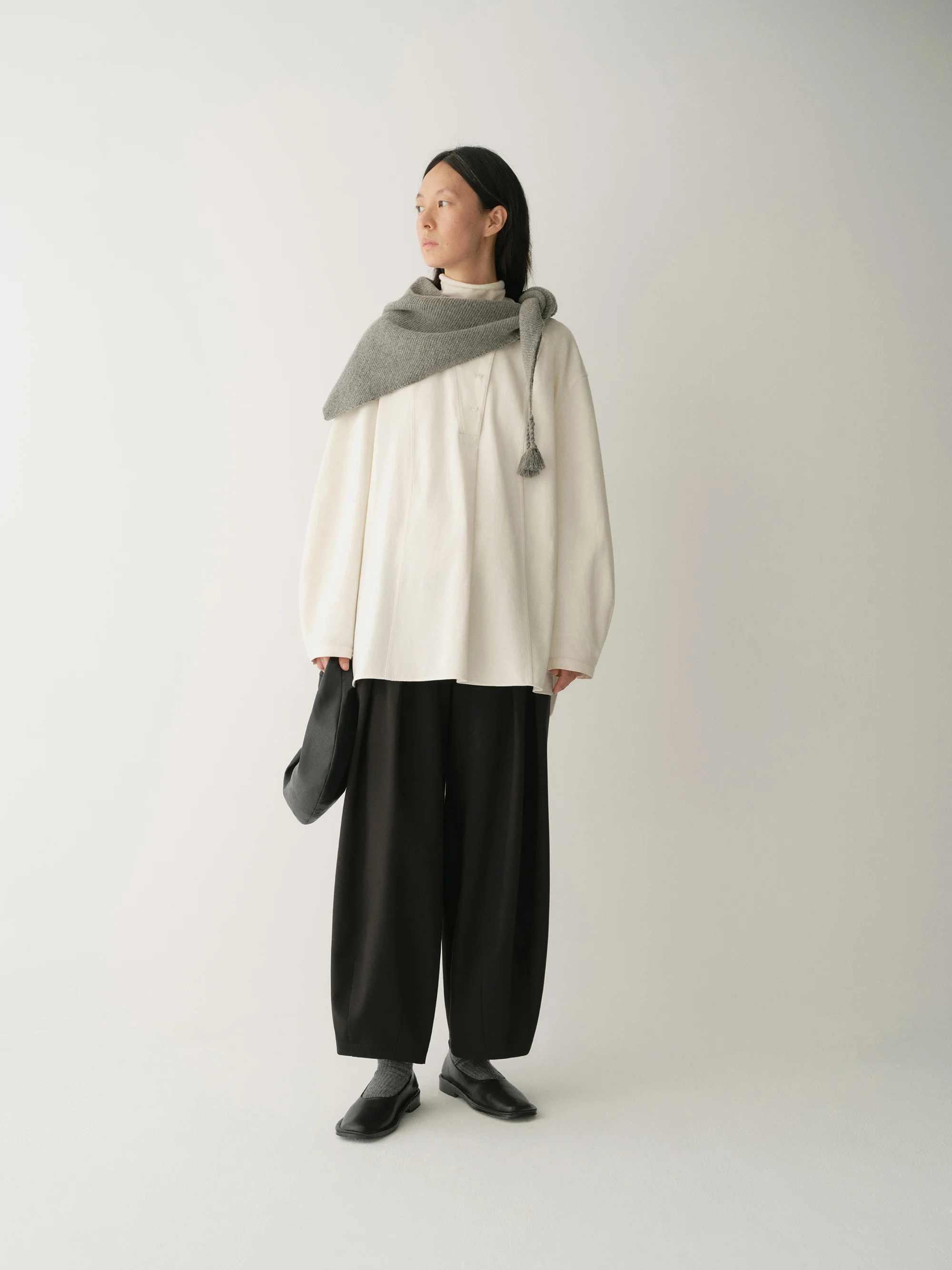 Curved Placket Flare Shirt - Image 8