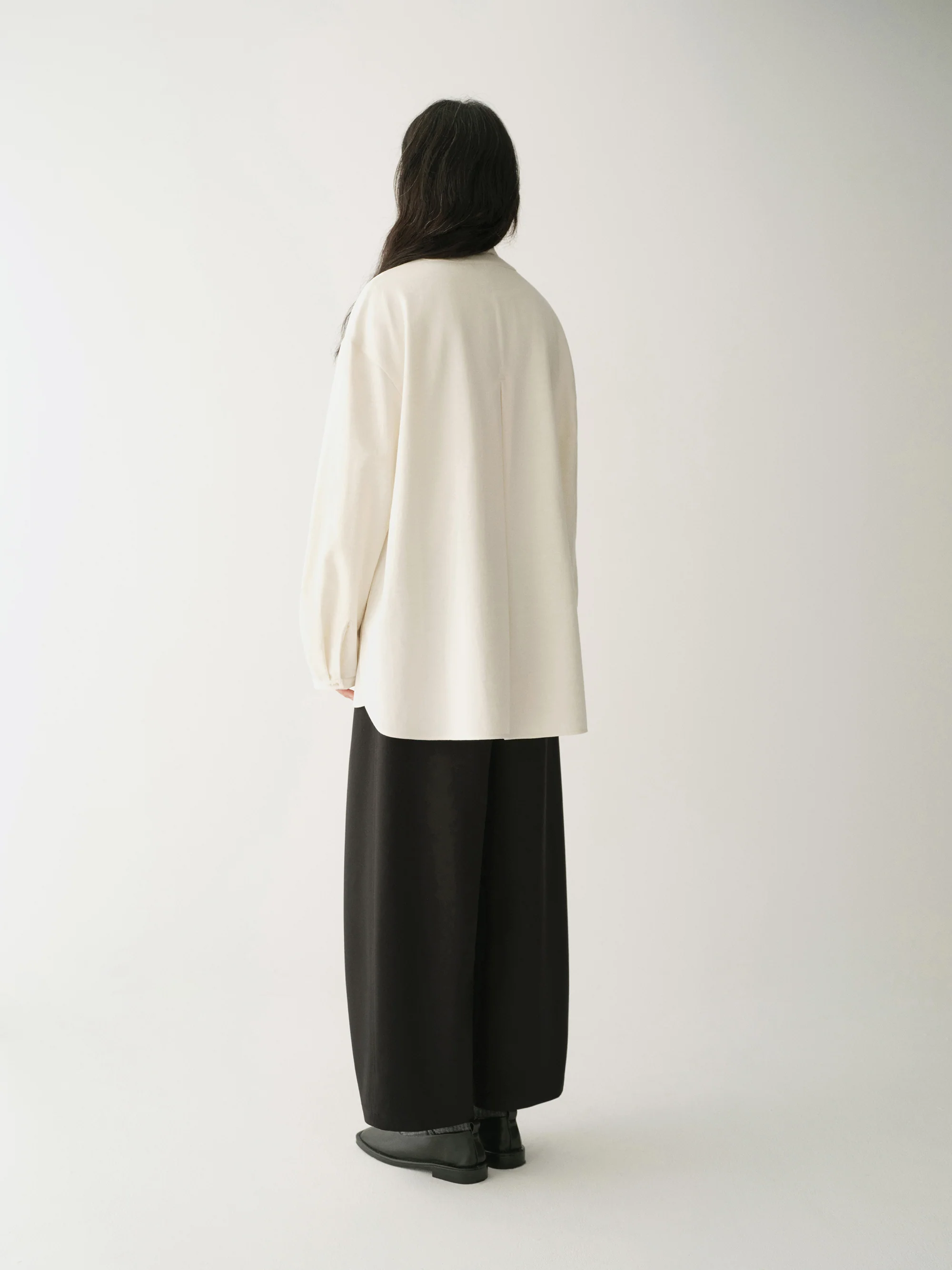 Curved Placket Flare Shirt - Image 9