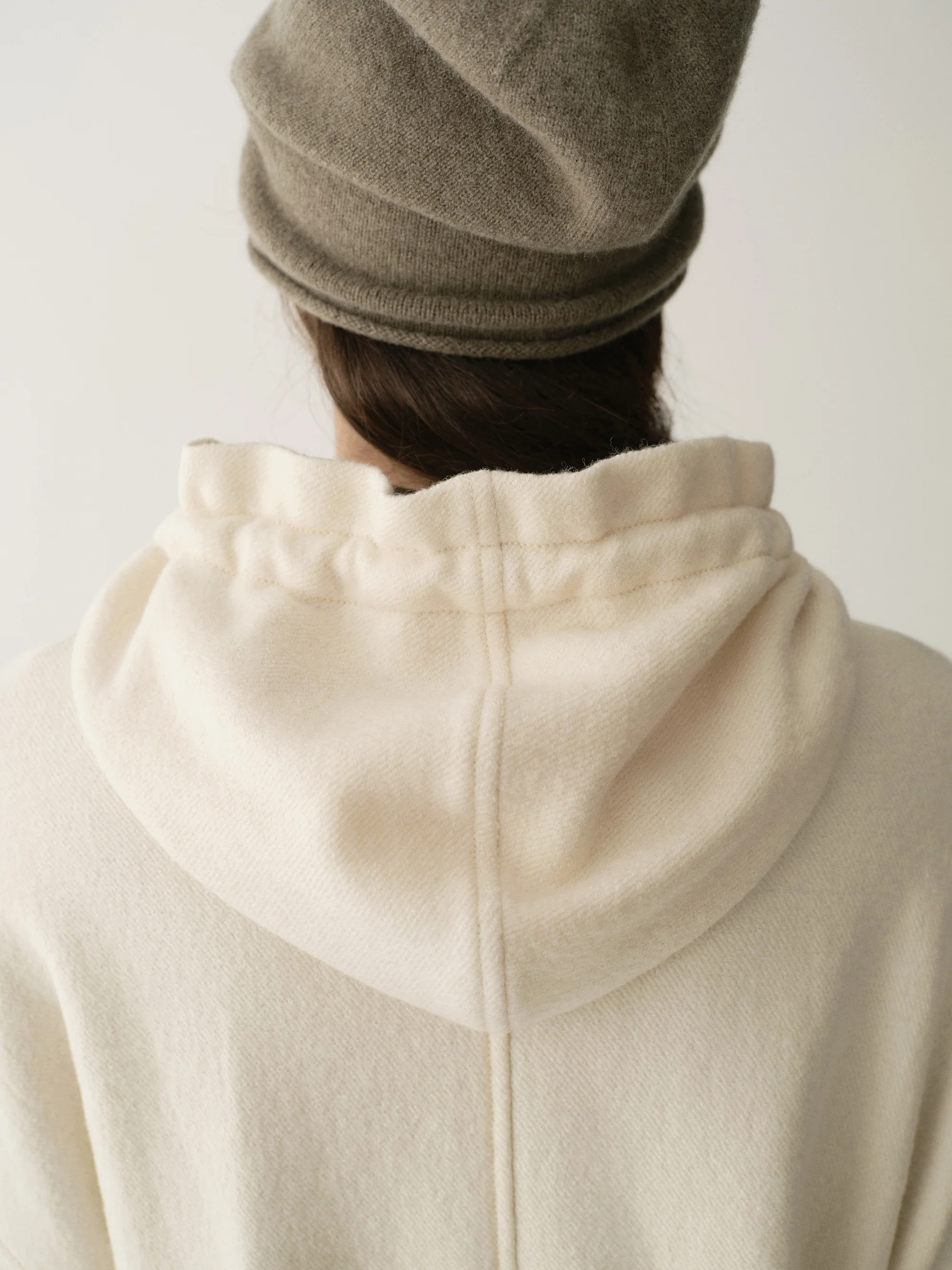 Drawsting Wool Hoodie - Image 14