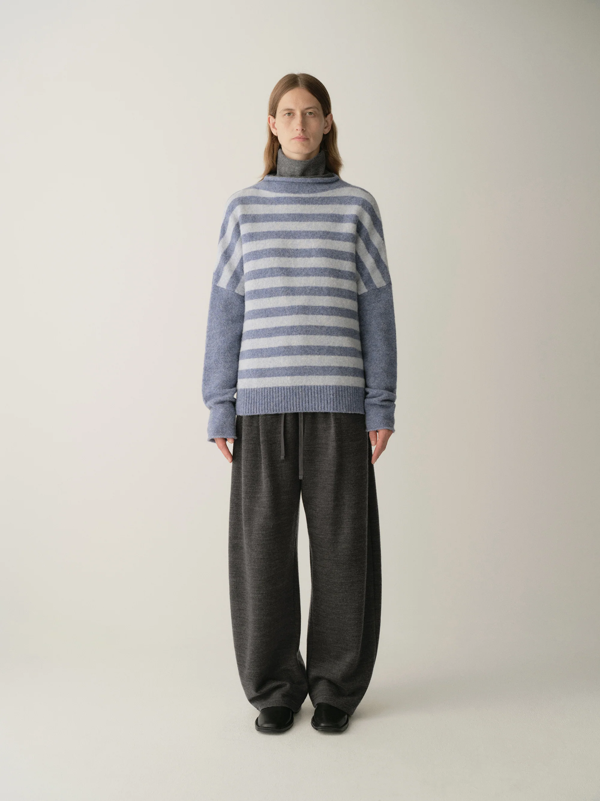 Striped Wool Knit Pullover - Image 13