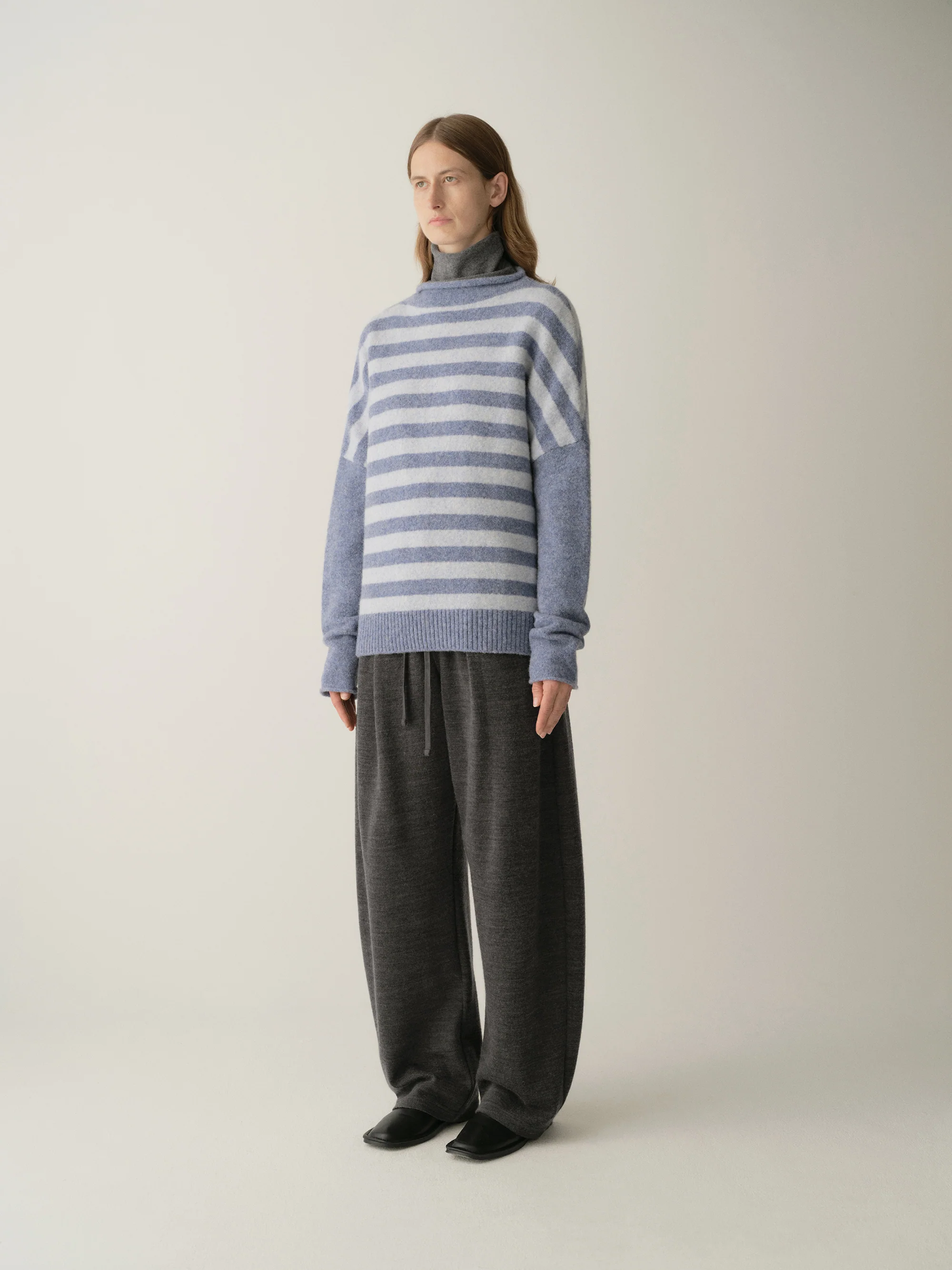 Striped Wool Knit Pullover - Image 14