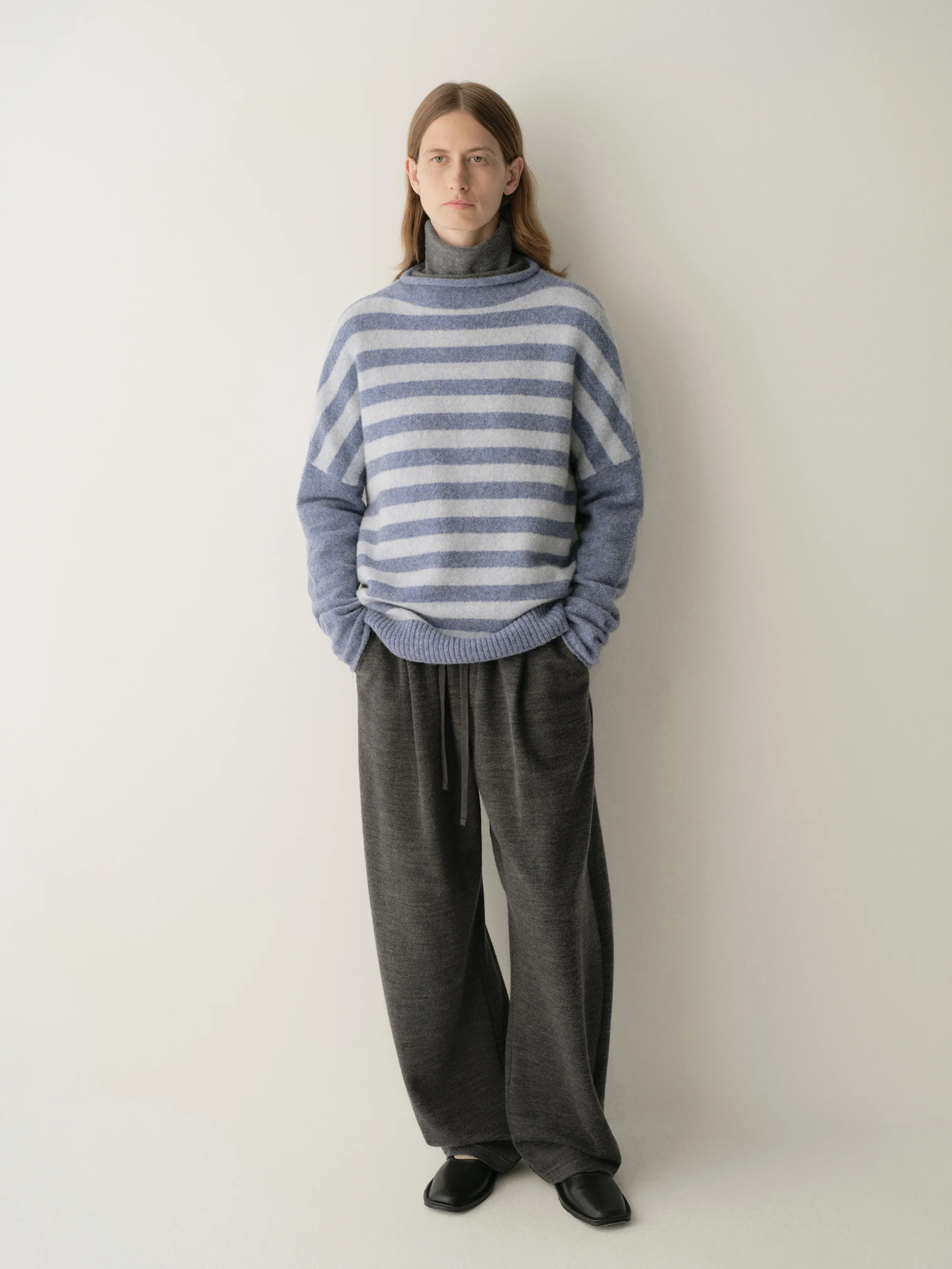 Striped Wool Knit Pullover - Image 15