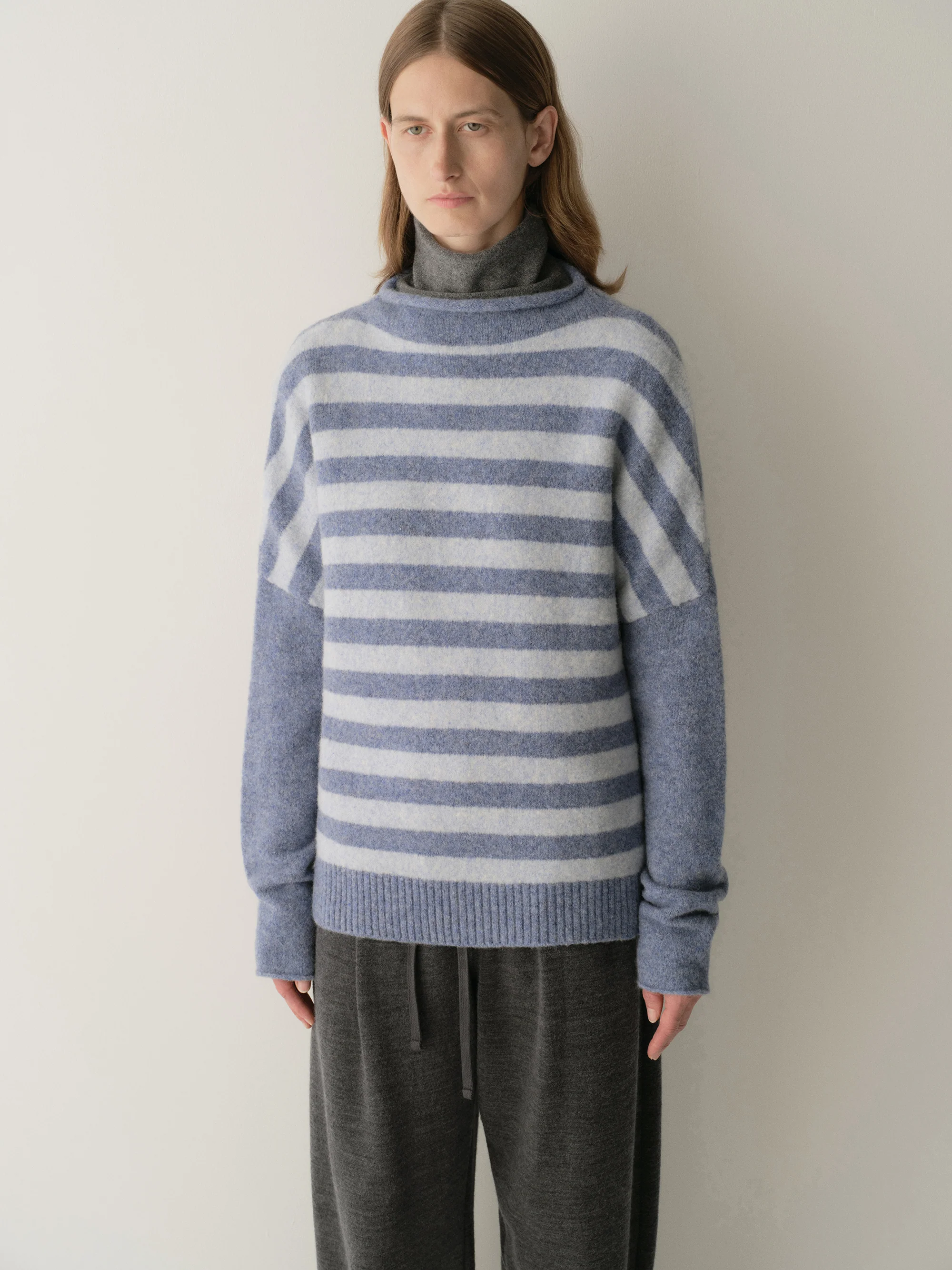 Striped Wool Knit Pullover - Image 16
