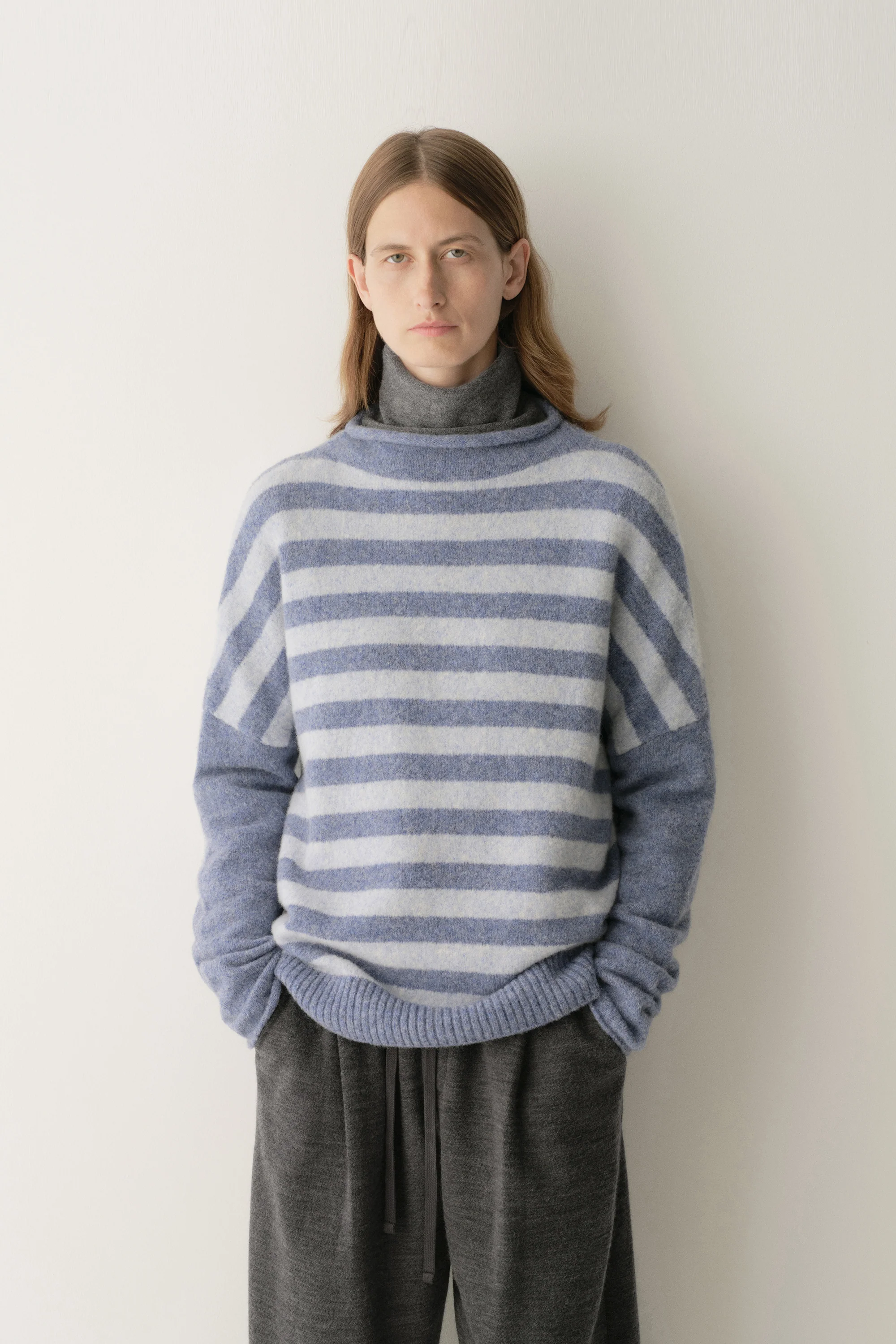 Striped Wool Knit Pullover - Image 3