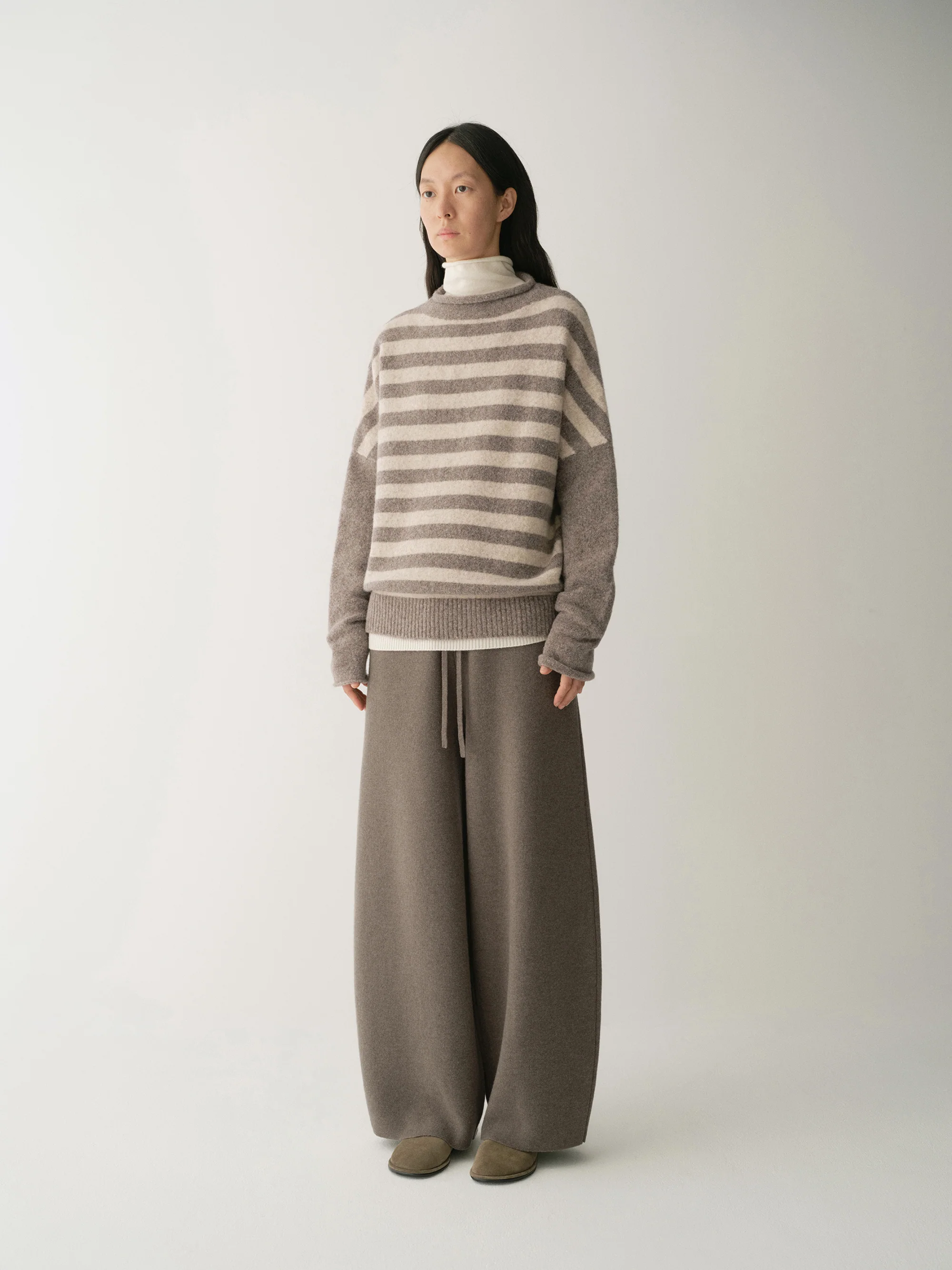 Striped Wool Knit Pullover - Image 4
