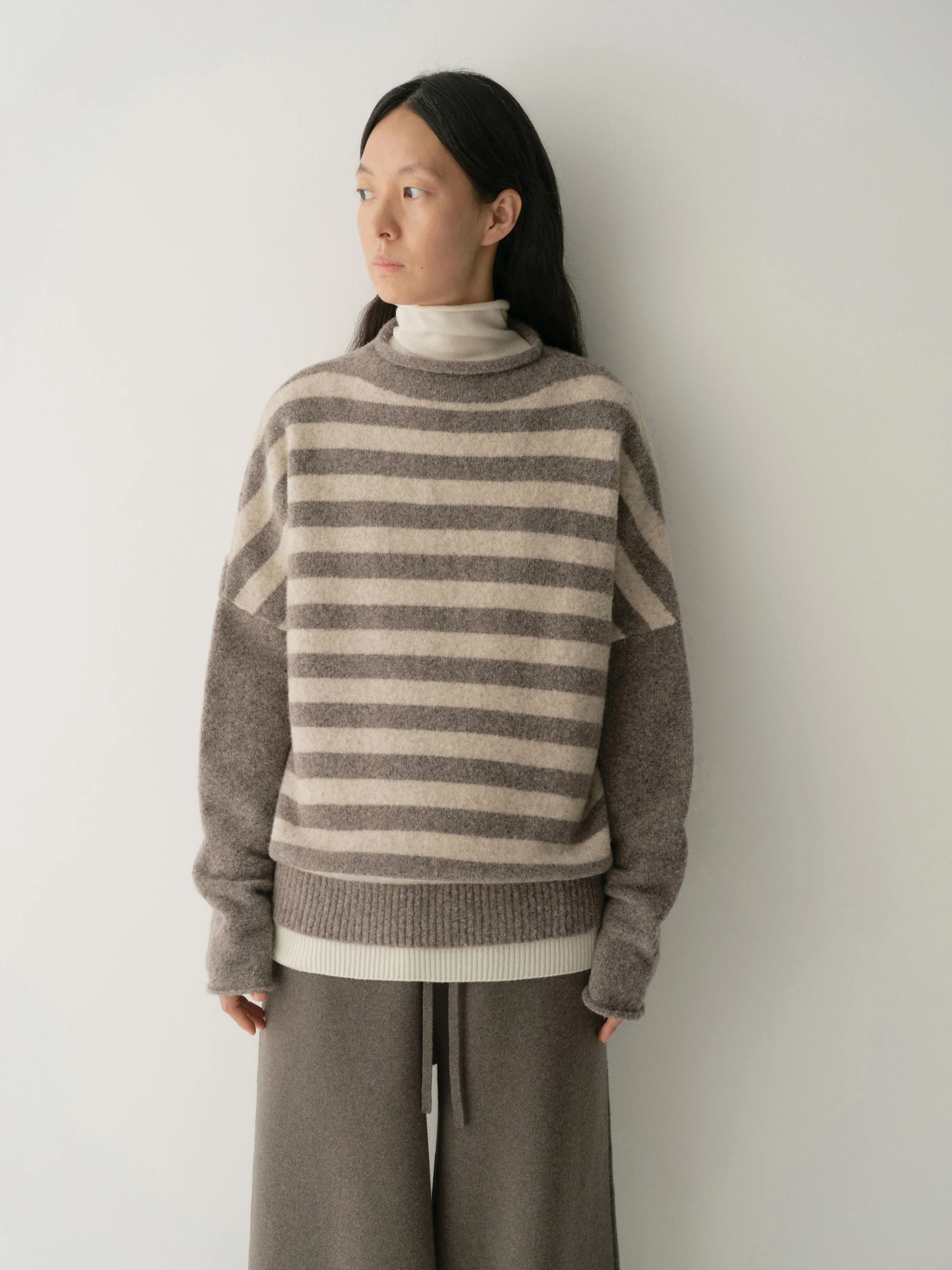 Striped Wool Knit Pullover - Image 6