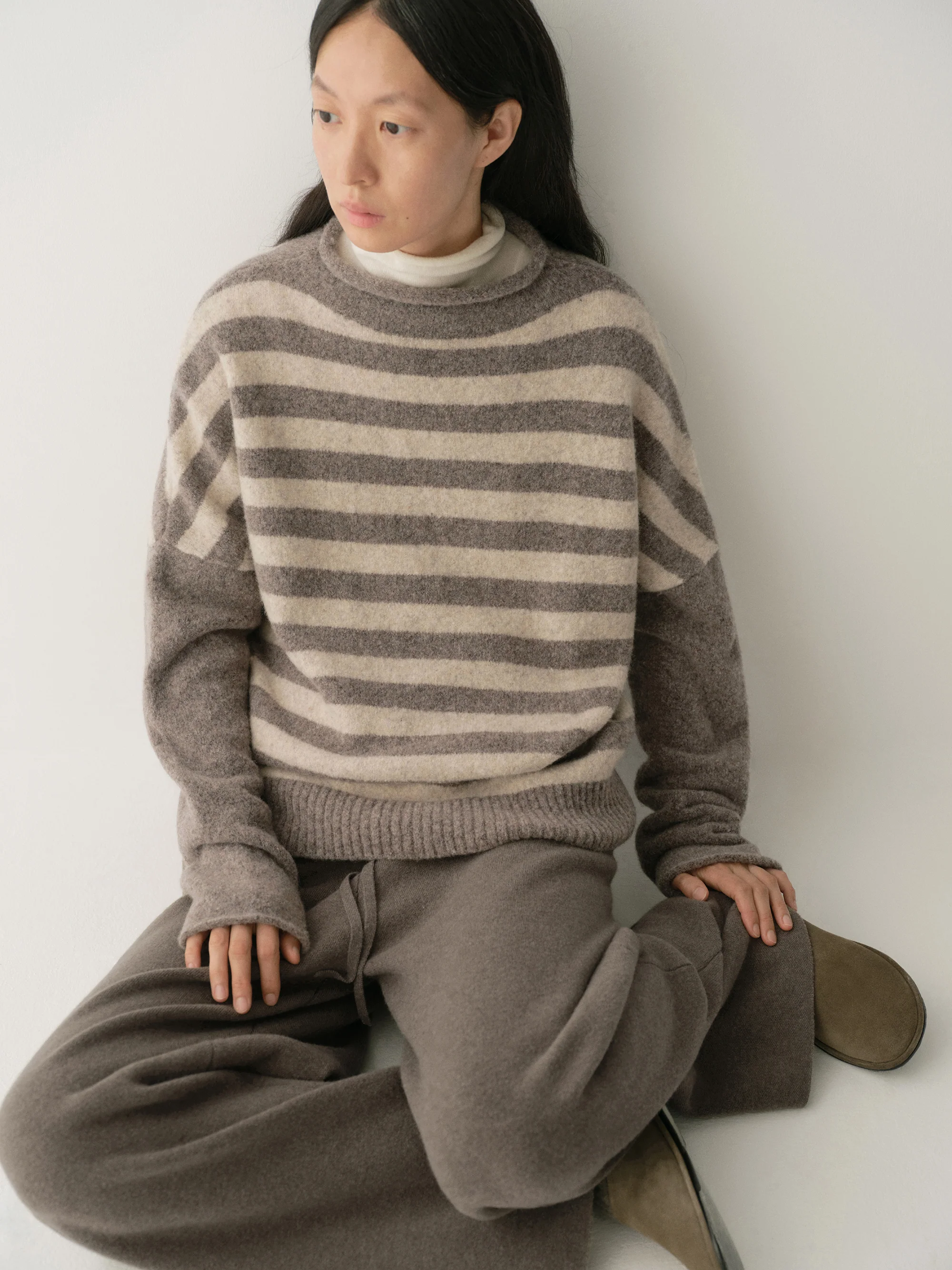 Striped Wool Knit Pullover - Image 7