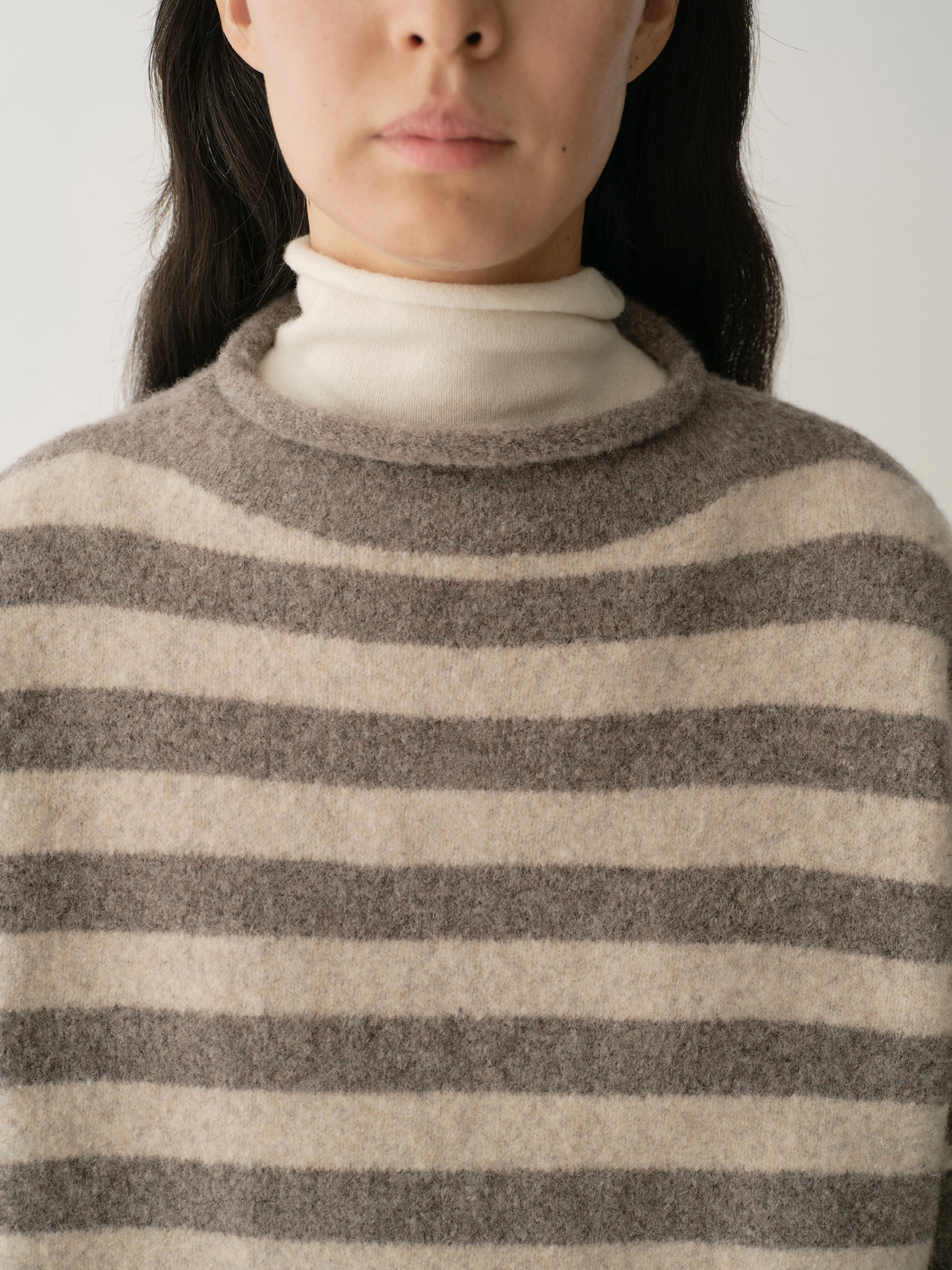 Striped Wool Knit Pullover - Image 8