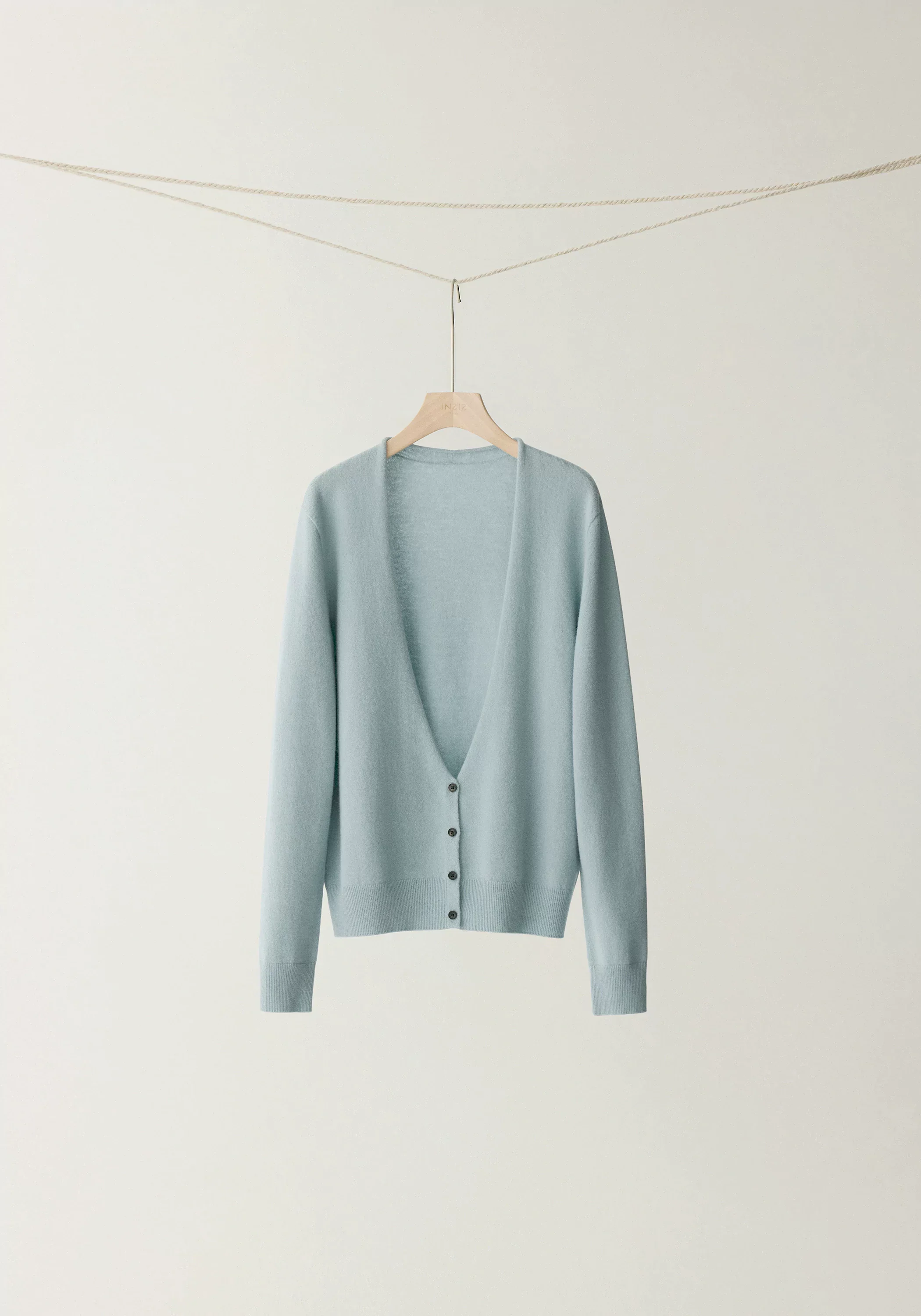 Merino Wool V-neck Seamless Cardigan - Image 17