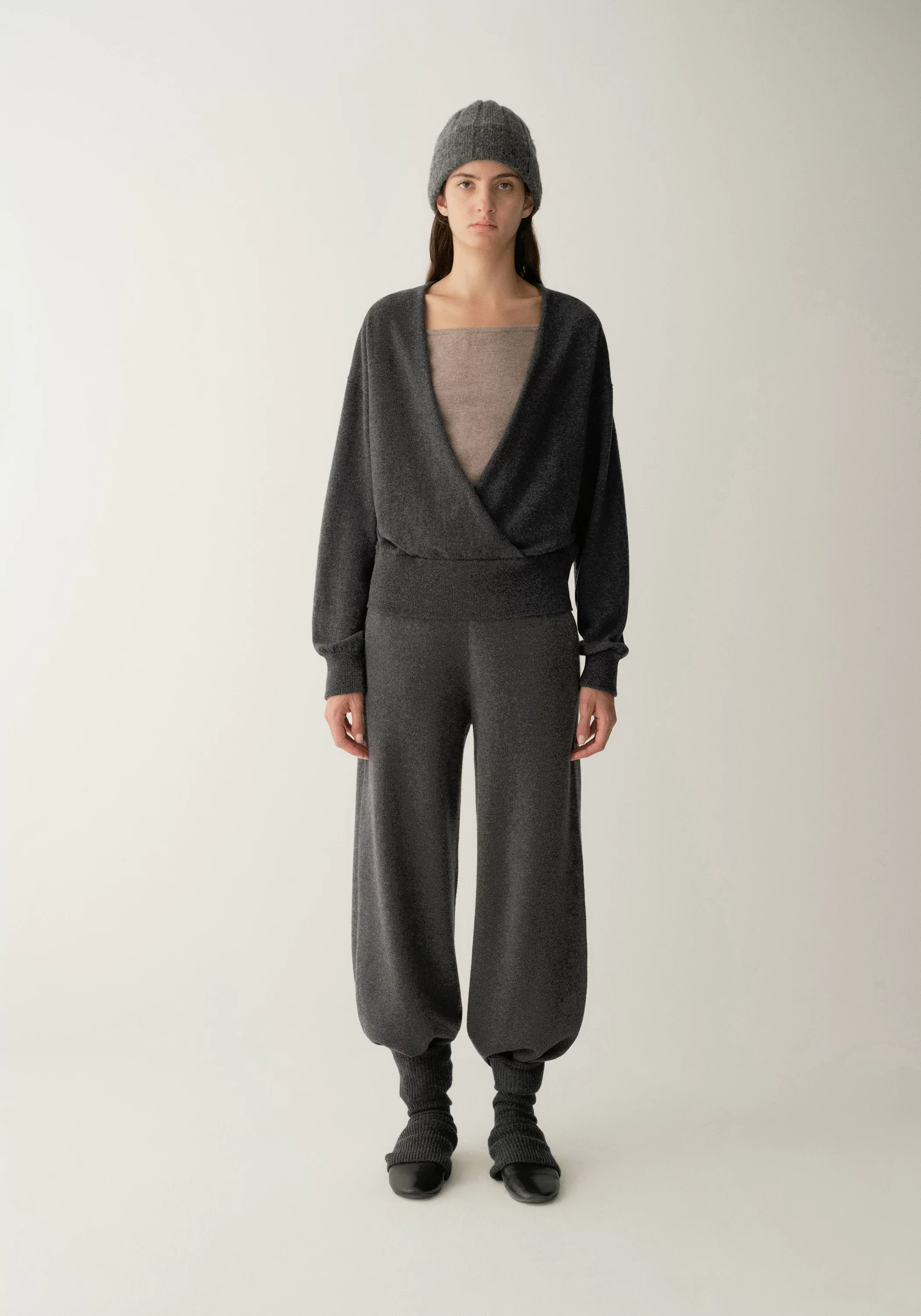 Wool-cashmere Cross-front Knit Top - Image 4