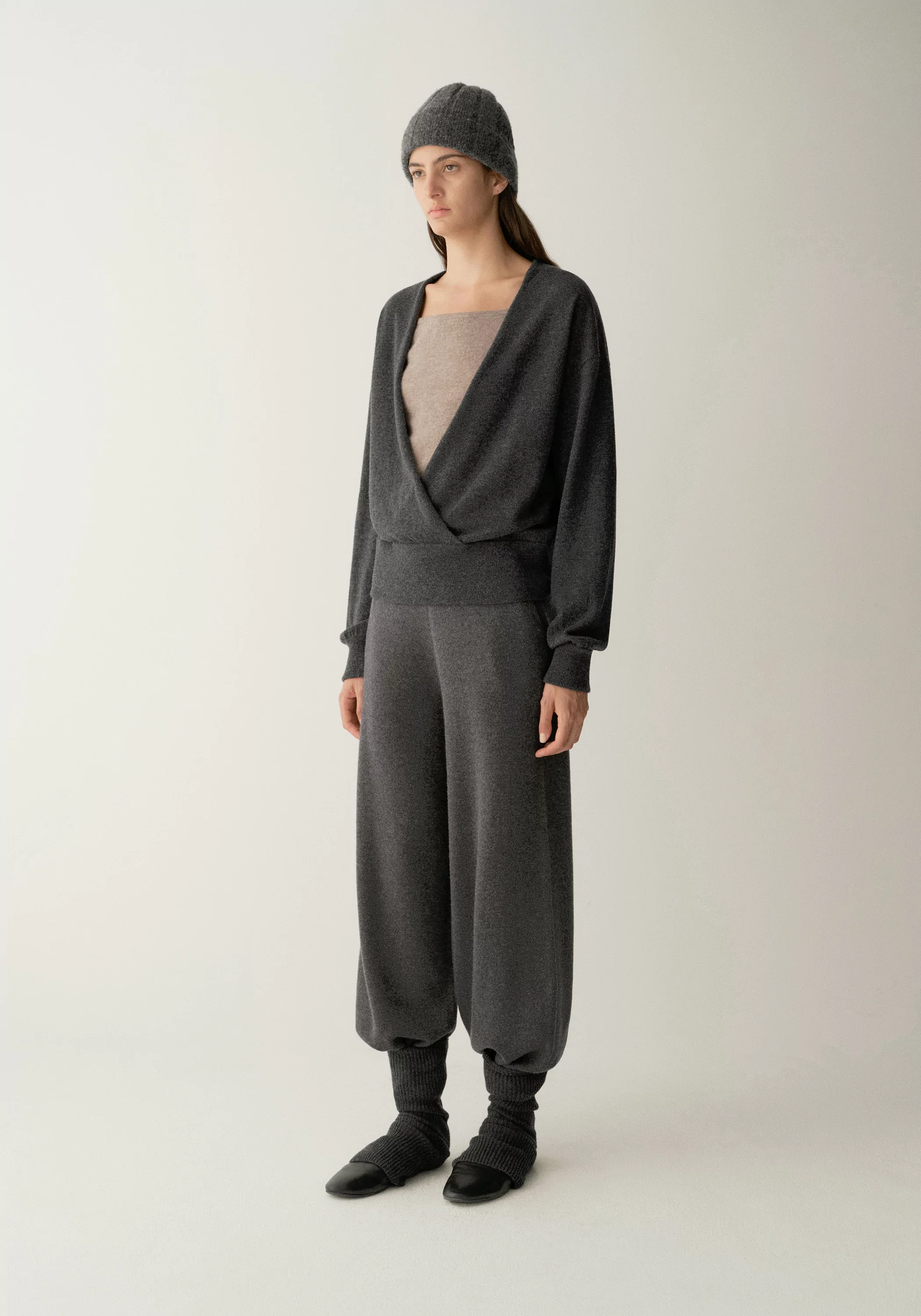 Wool-cashmere Cross-front Knit Top - Image 5