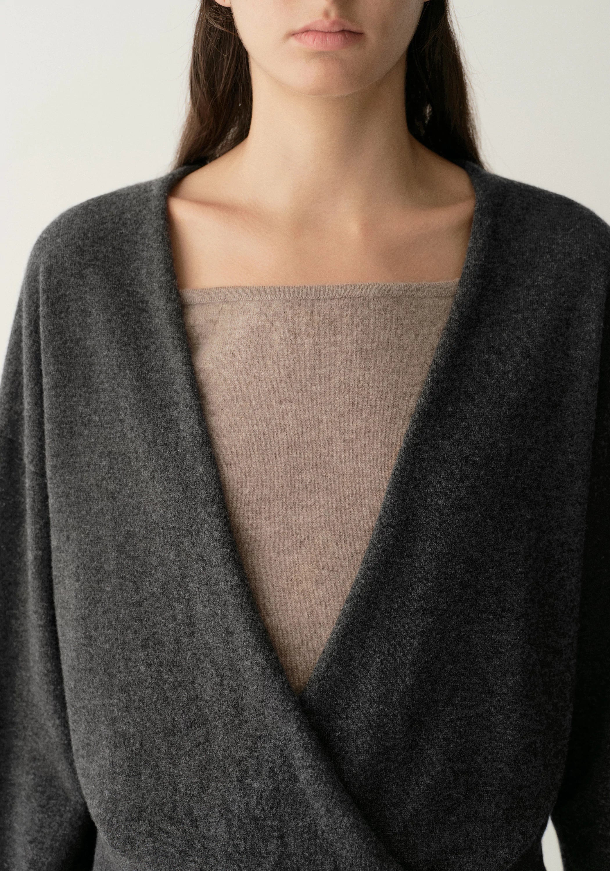 Wool-cashmere Cross-front Knit Top - Image 8