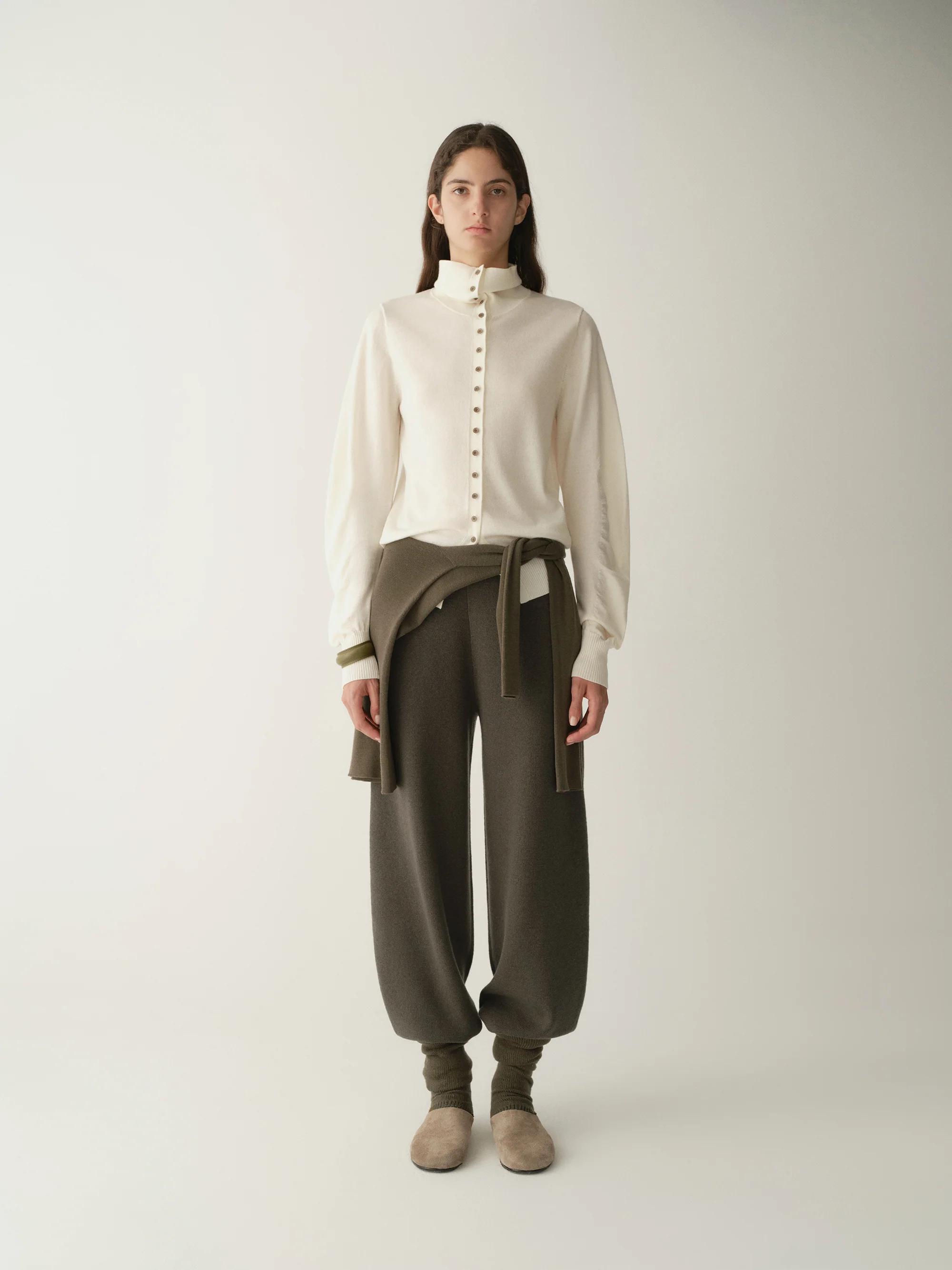 Merino Wool Structured Cardigan - Image 7