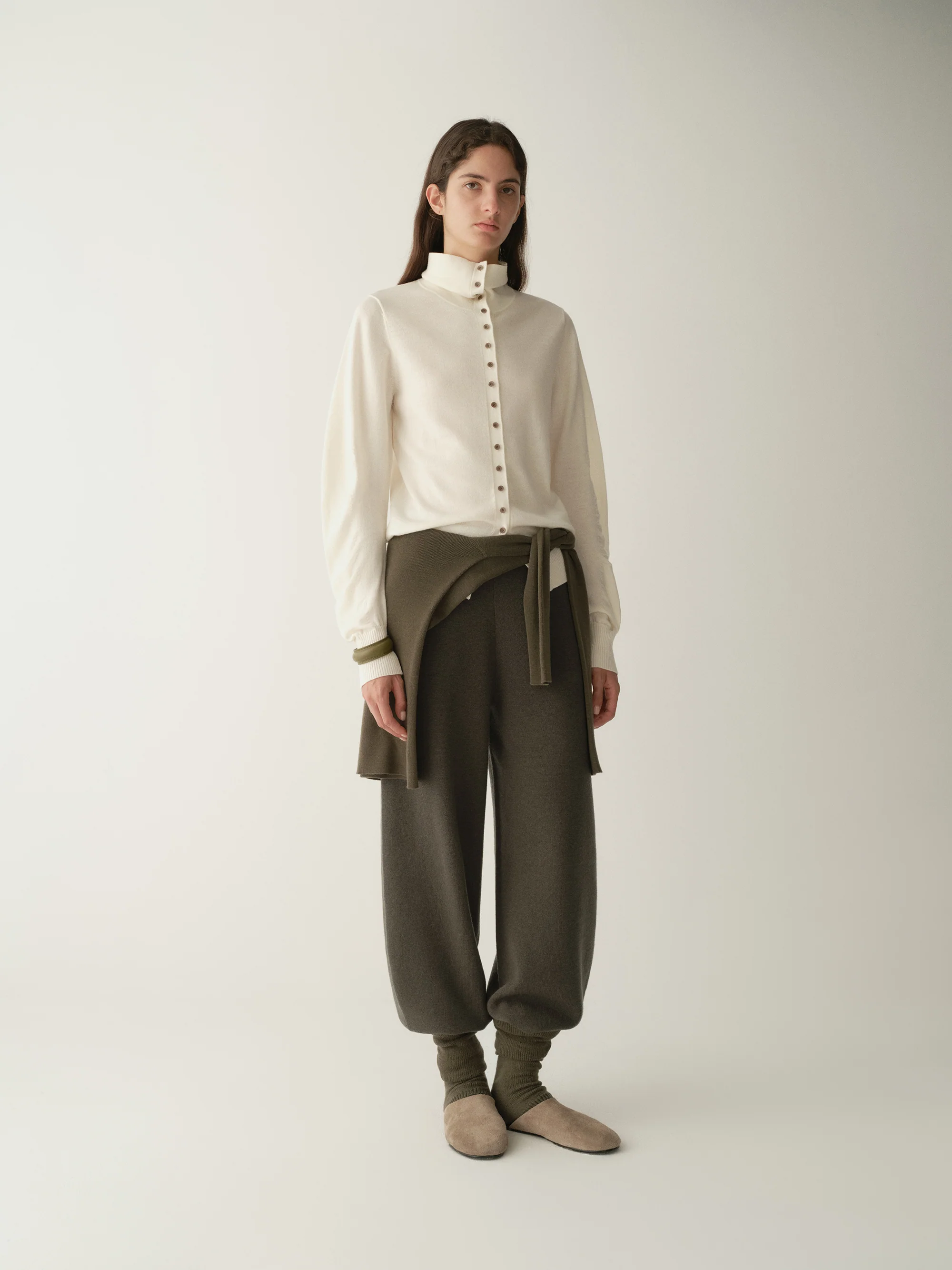 Merino Wool Structured Cardigan - Image 8