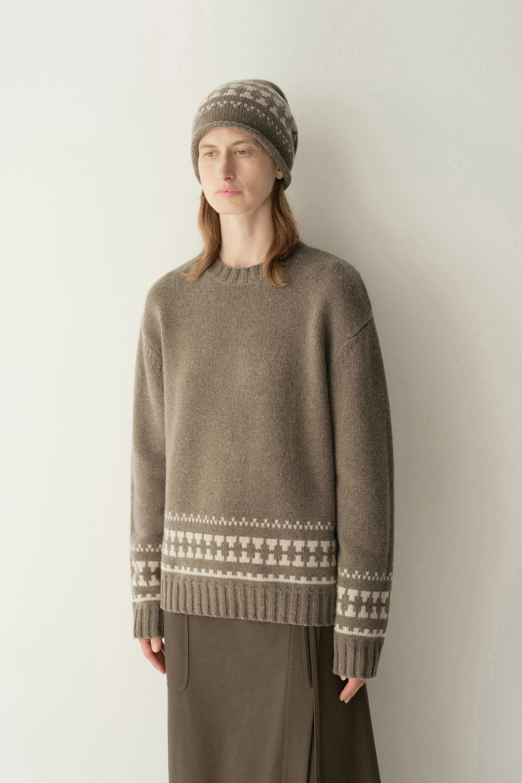 Merino Wool Fair Isle Top