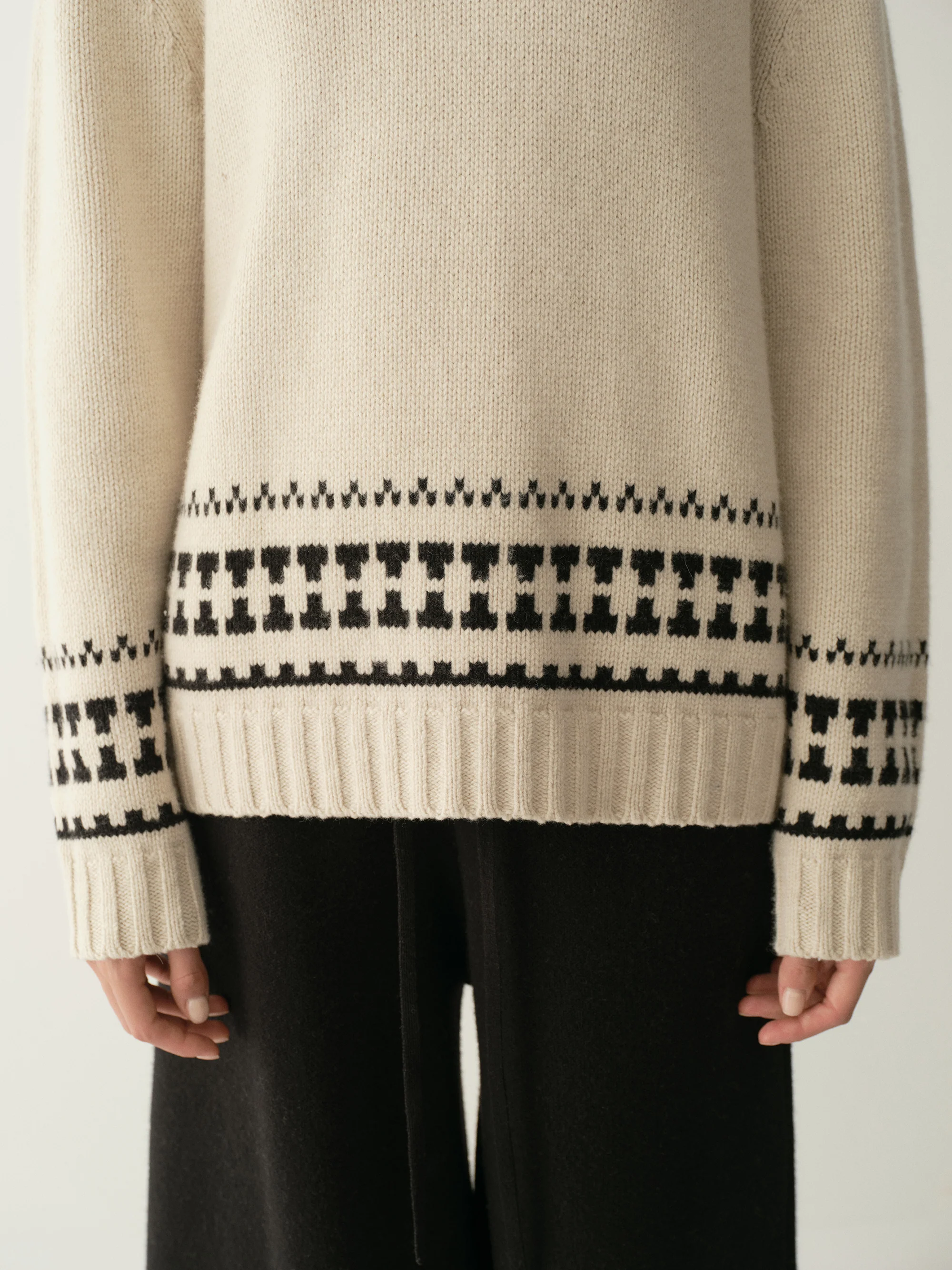 Merino Wool Fair Isle Top - Image 11