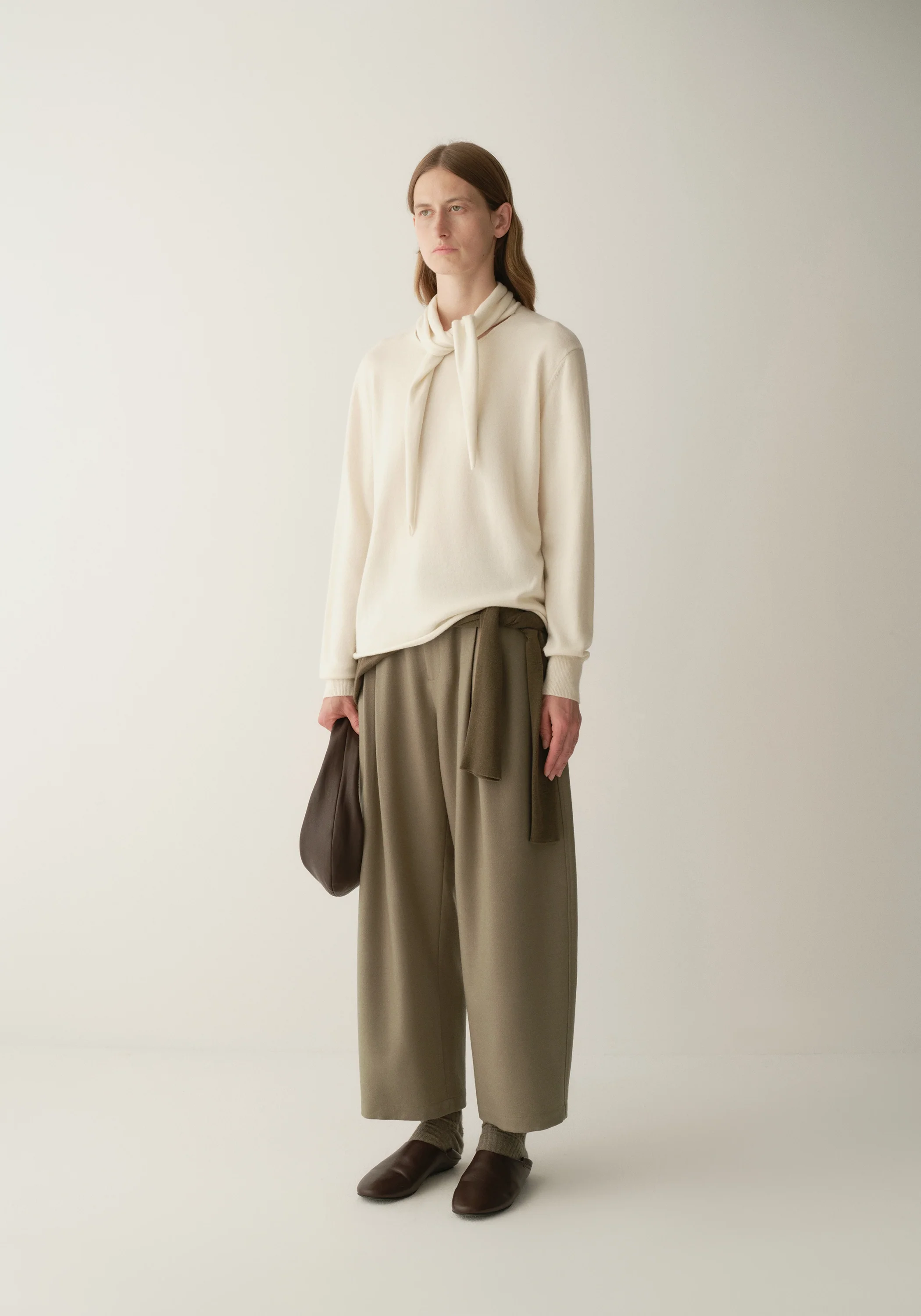 Collar Tie Knitted Pullover - Image 3