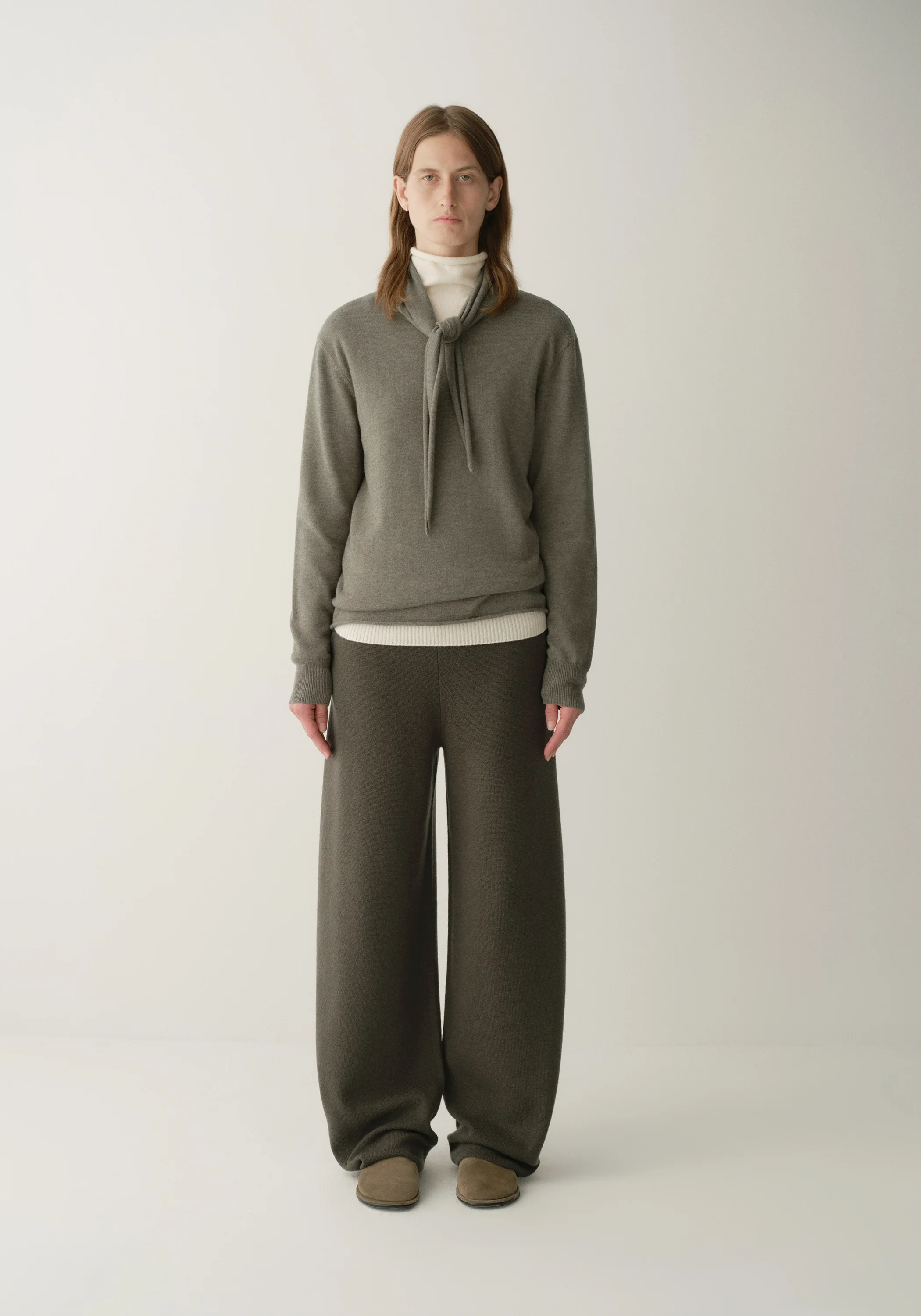 Collar Tie Knitted Pullover - Image 7