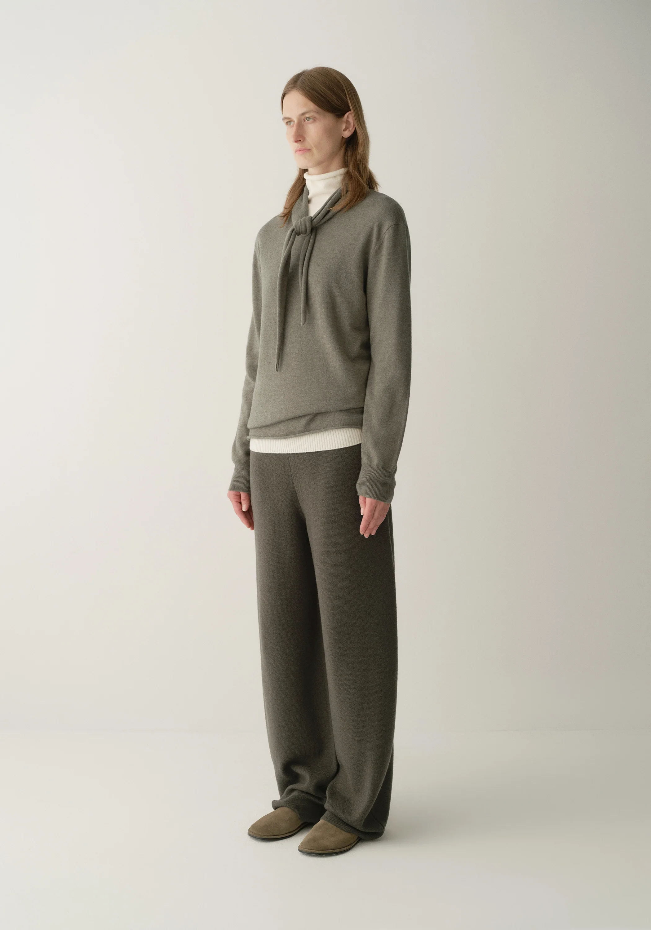 Collar Tie Knitted Pullover - Image 8