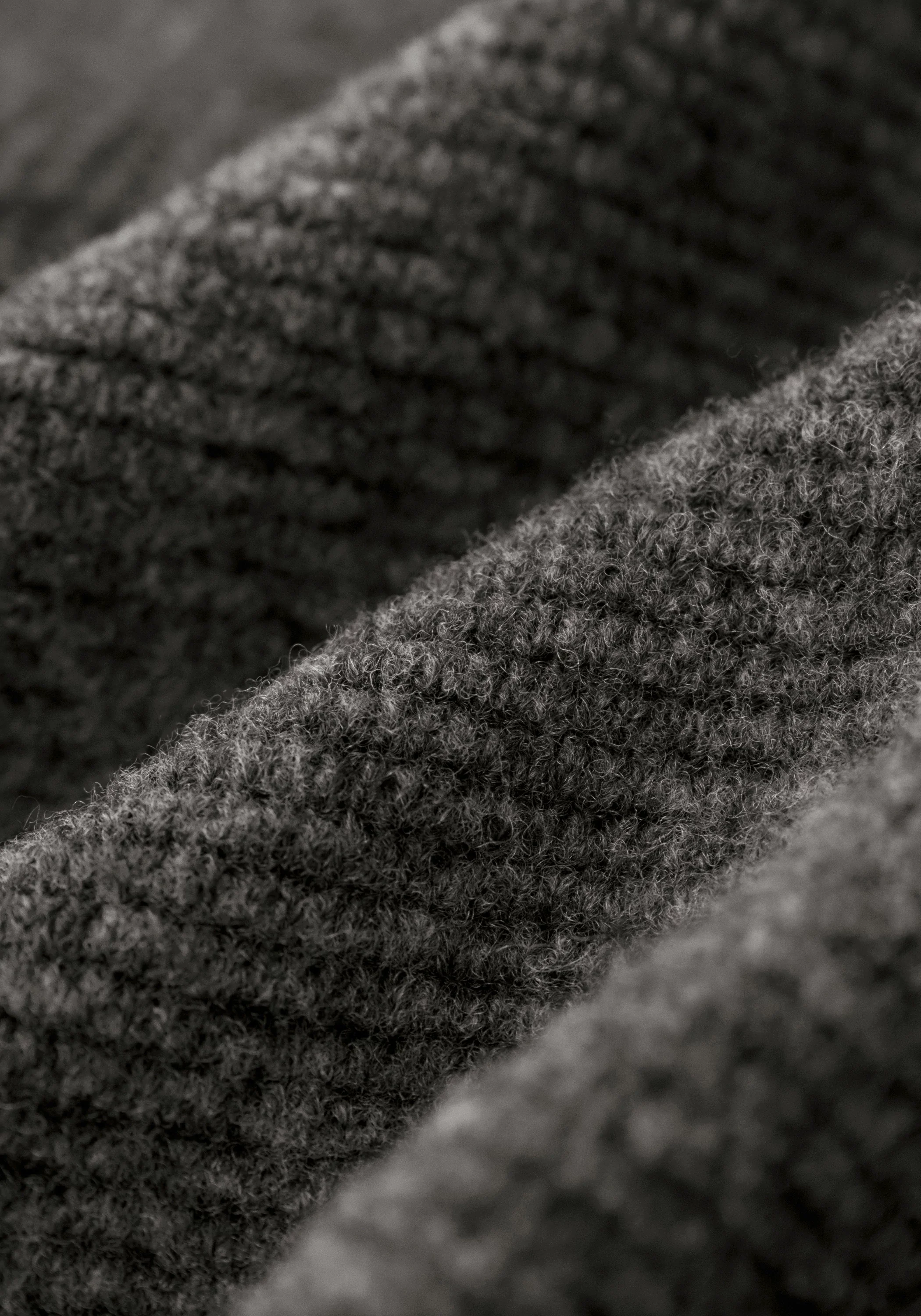 Merino Wool Asymmetrical Textured Sweater - Image 9