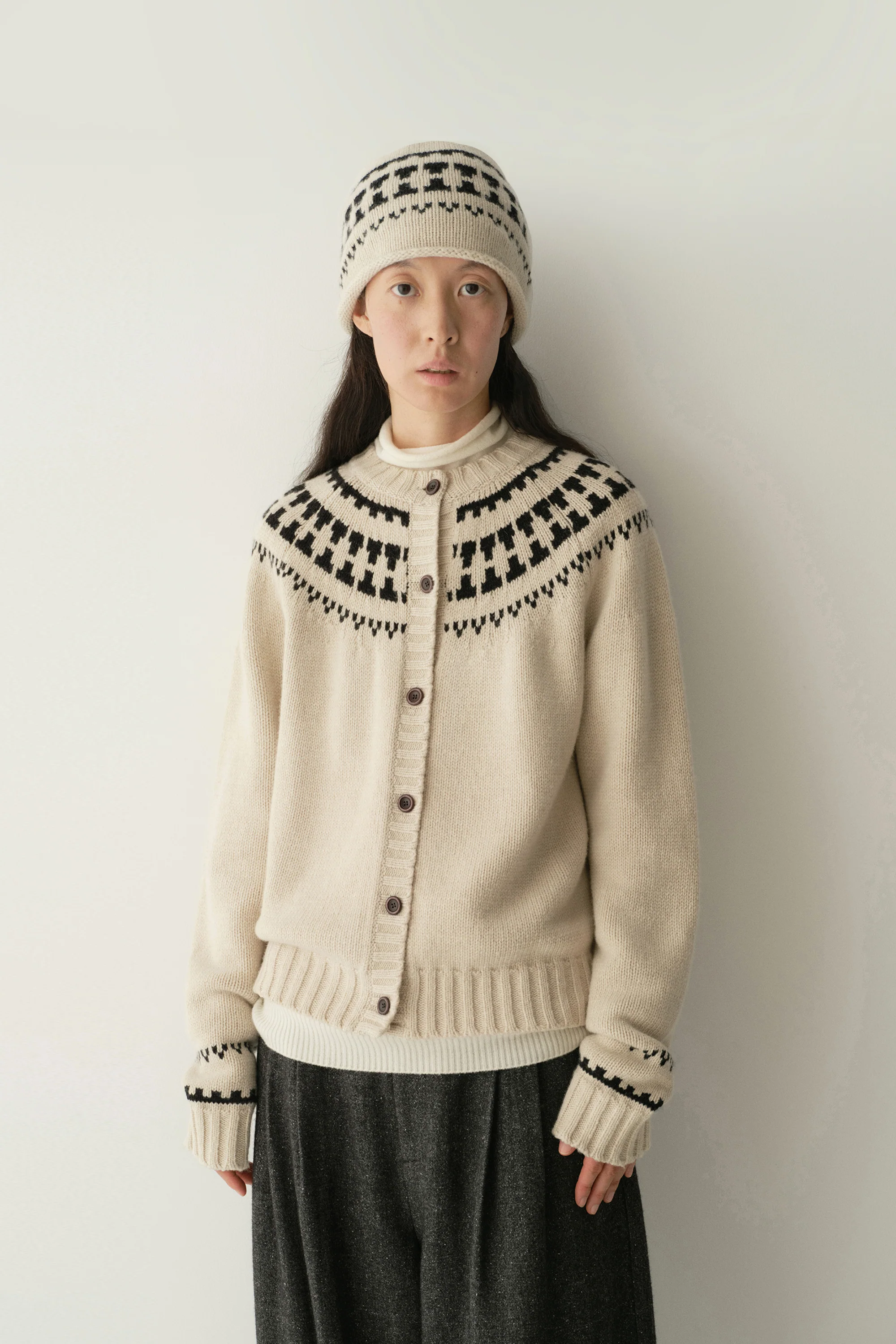 Merino Wool Fair Isle Cardigan