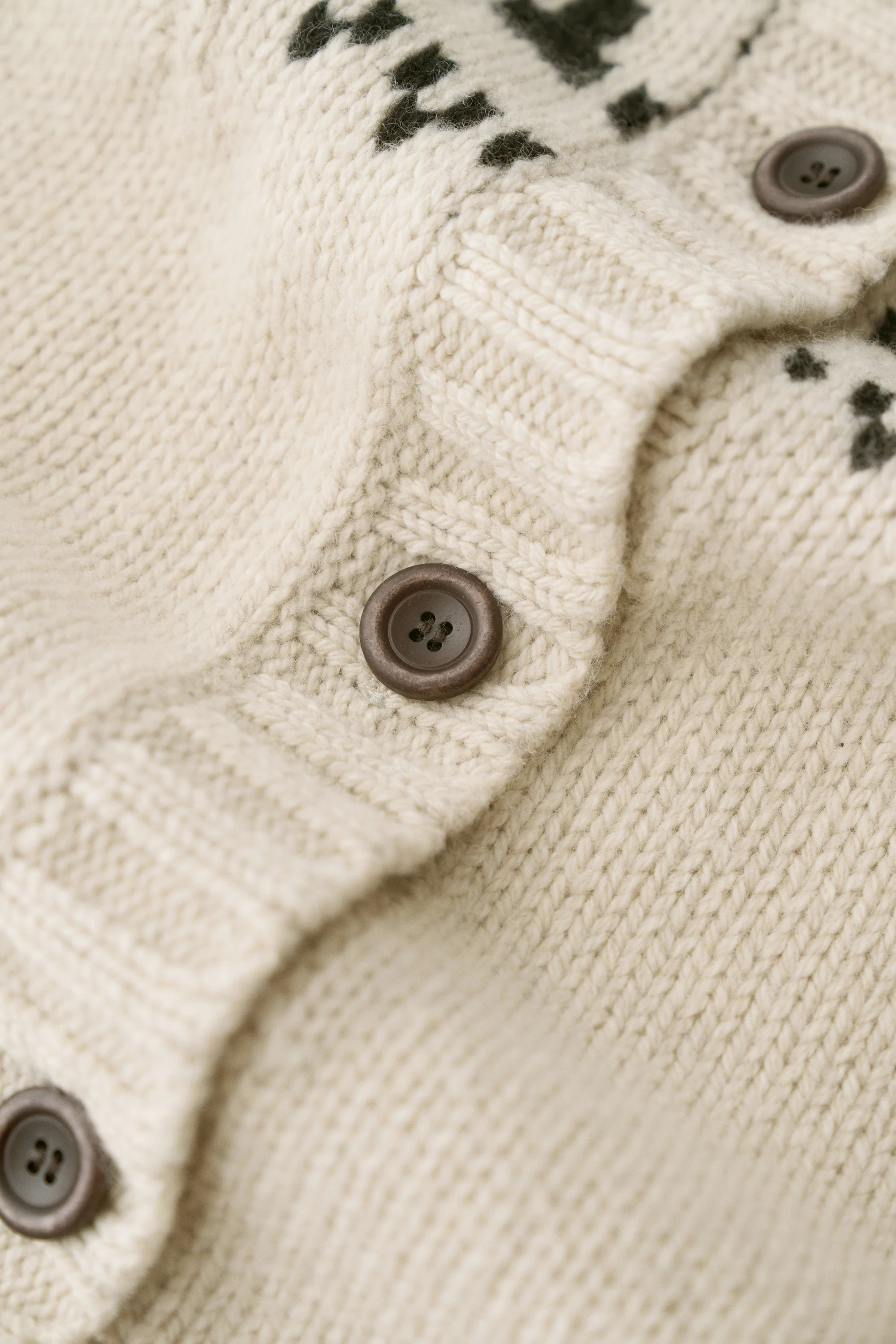 Merino Wool Fair Isle Cardigan - Image 12