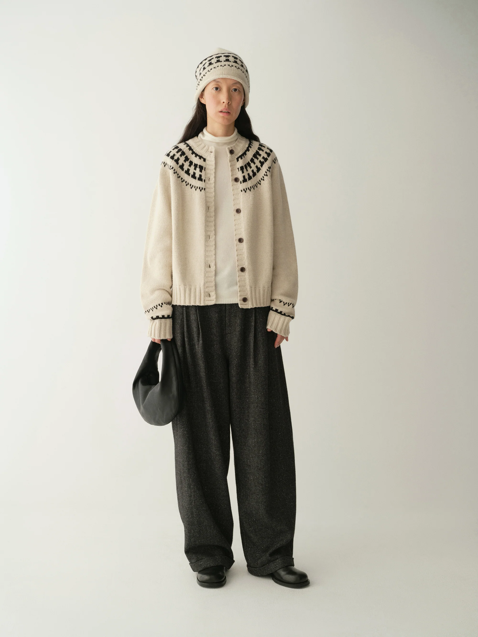 Merino Wool Fair Isle Cardigan - Image 5