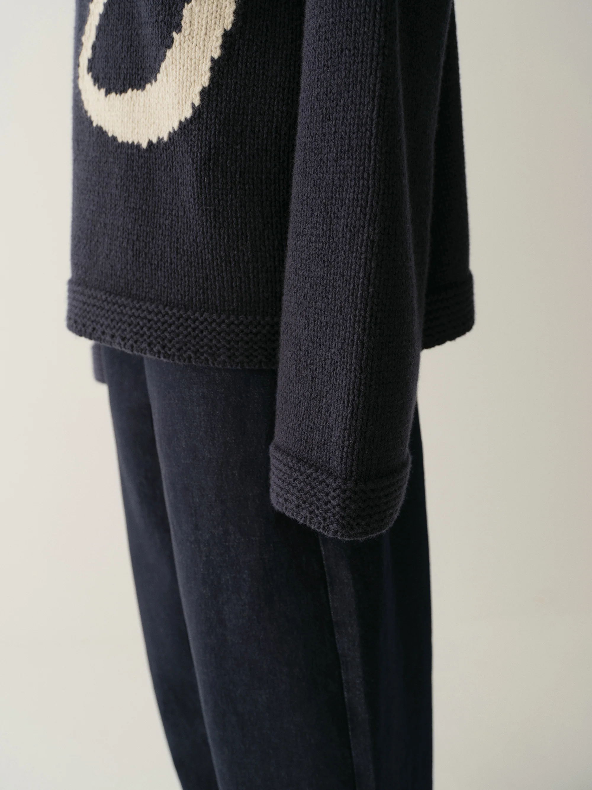 Merino Wool Handcrafted Intarsia Pullover - Image 11