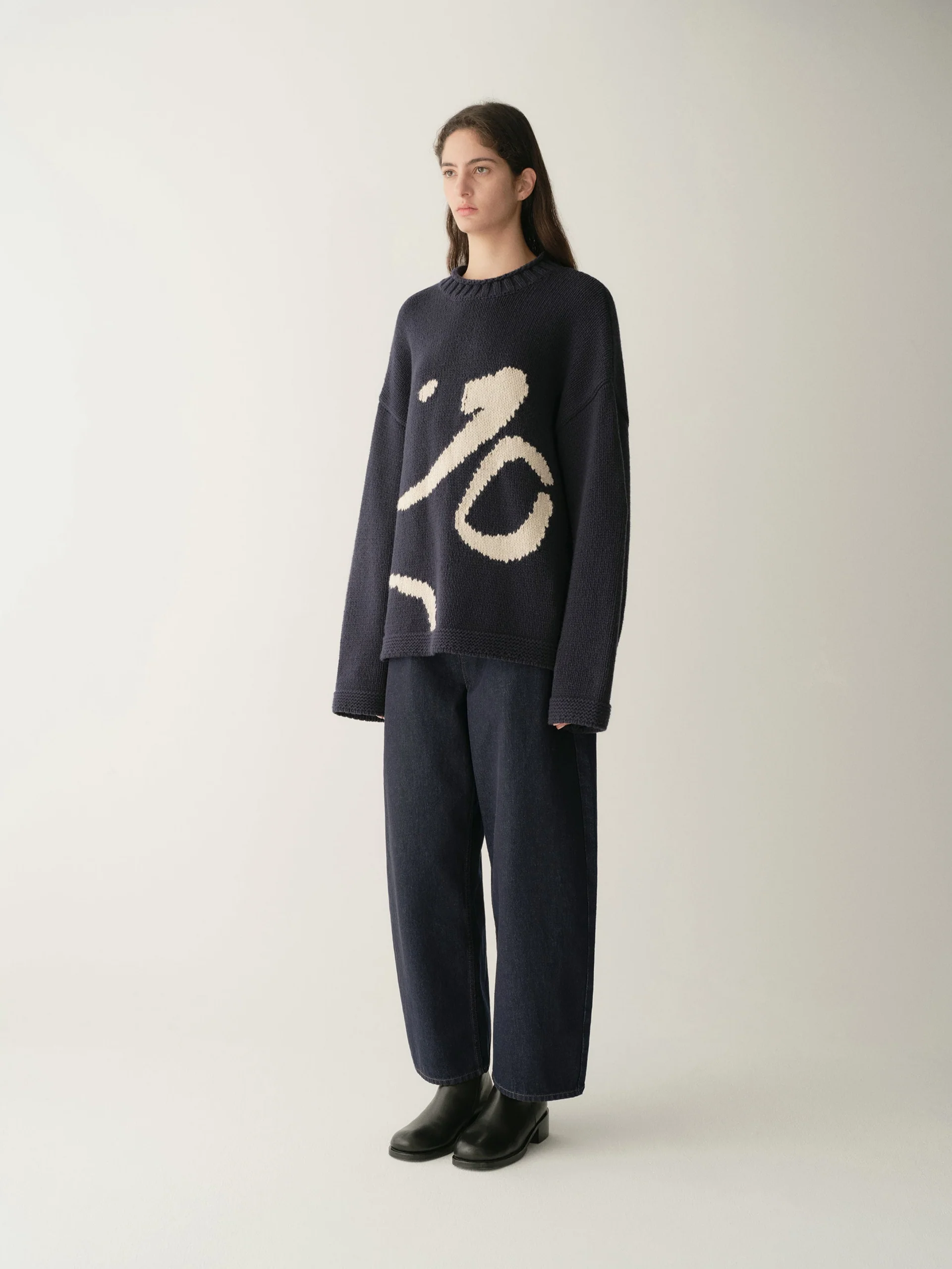 Merino Wool Handcrafted Intarsia Pullover - Image 4
