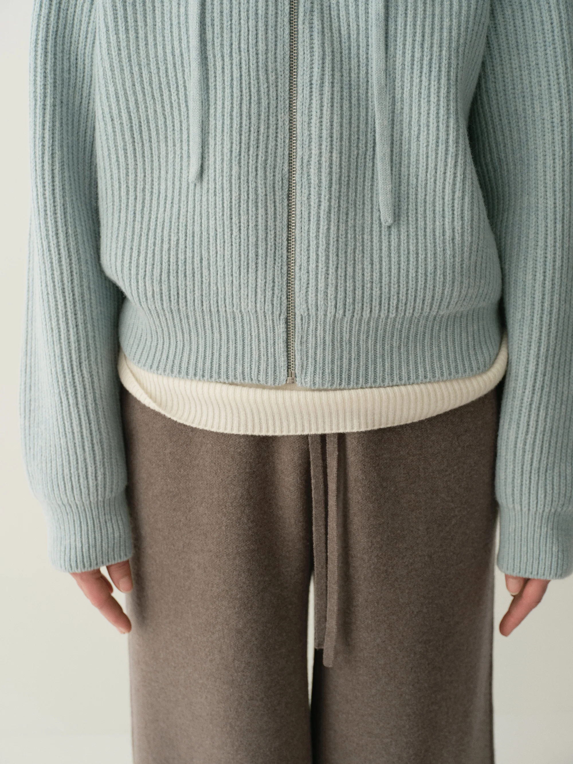 Merino Wool Hooded Knit Sweatshirt - Image 10