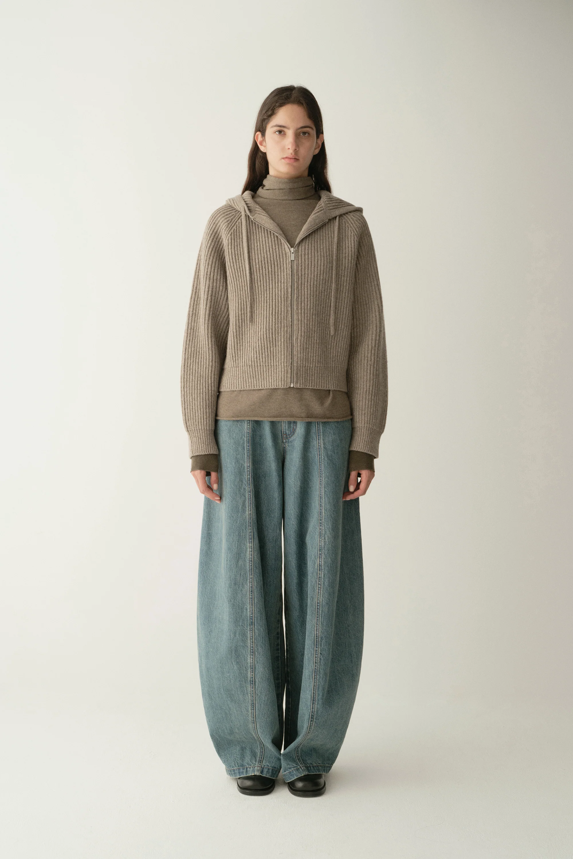 Merino Wool Hooded Knit Sweatshirt - Image 13