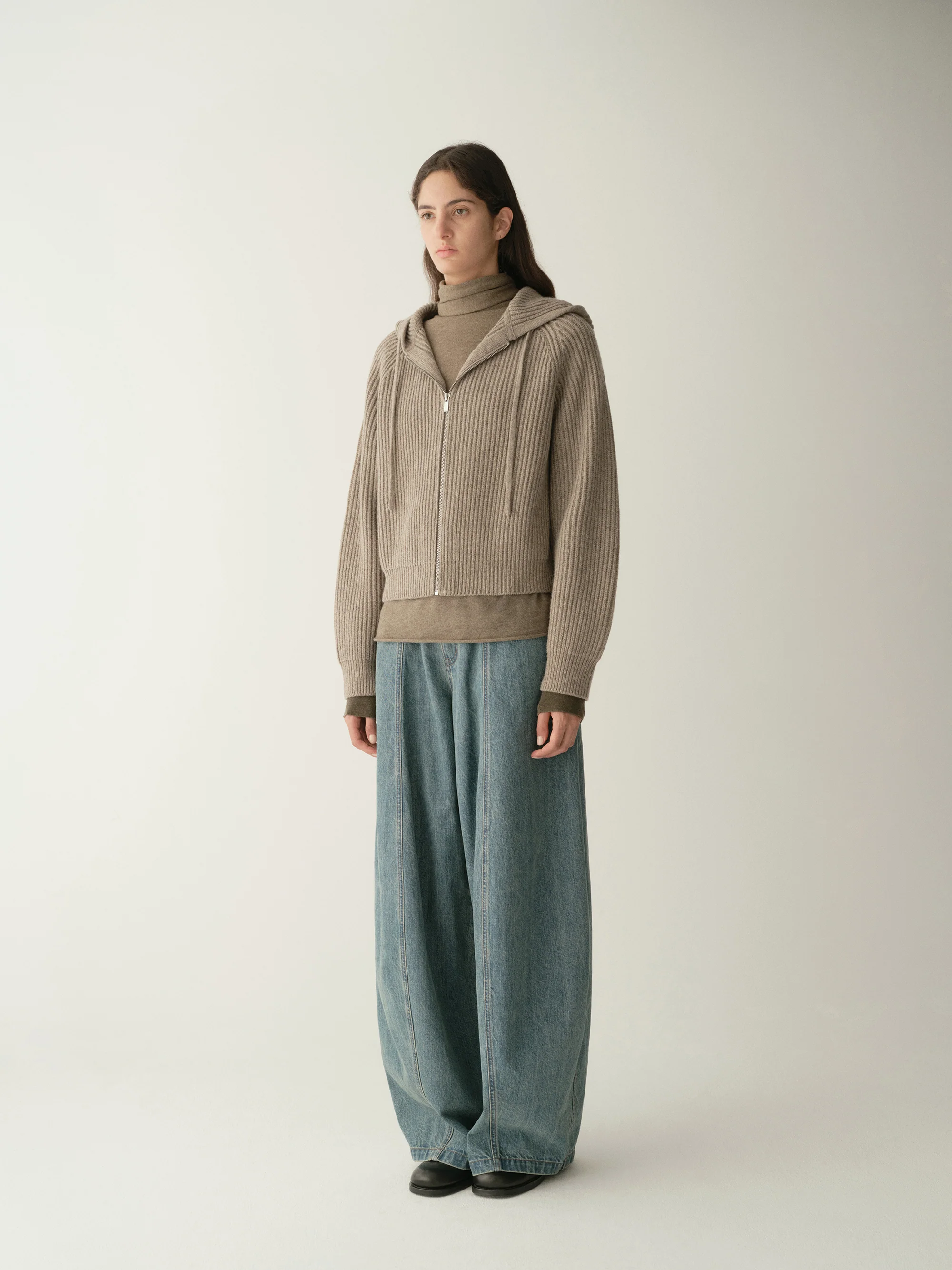 Merino Wool Hooded Knit Sweatshirt - Image 14