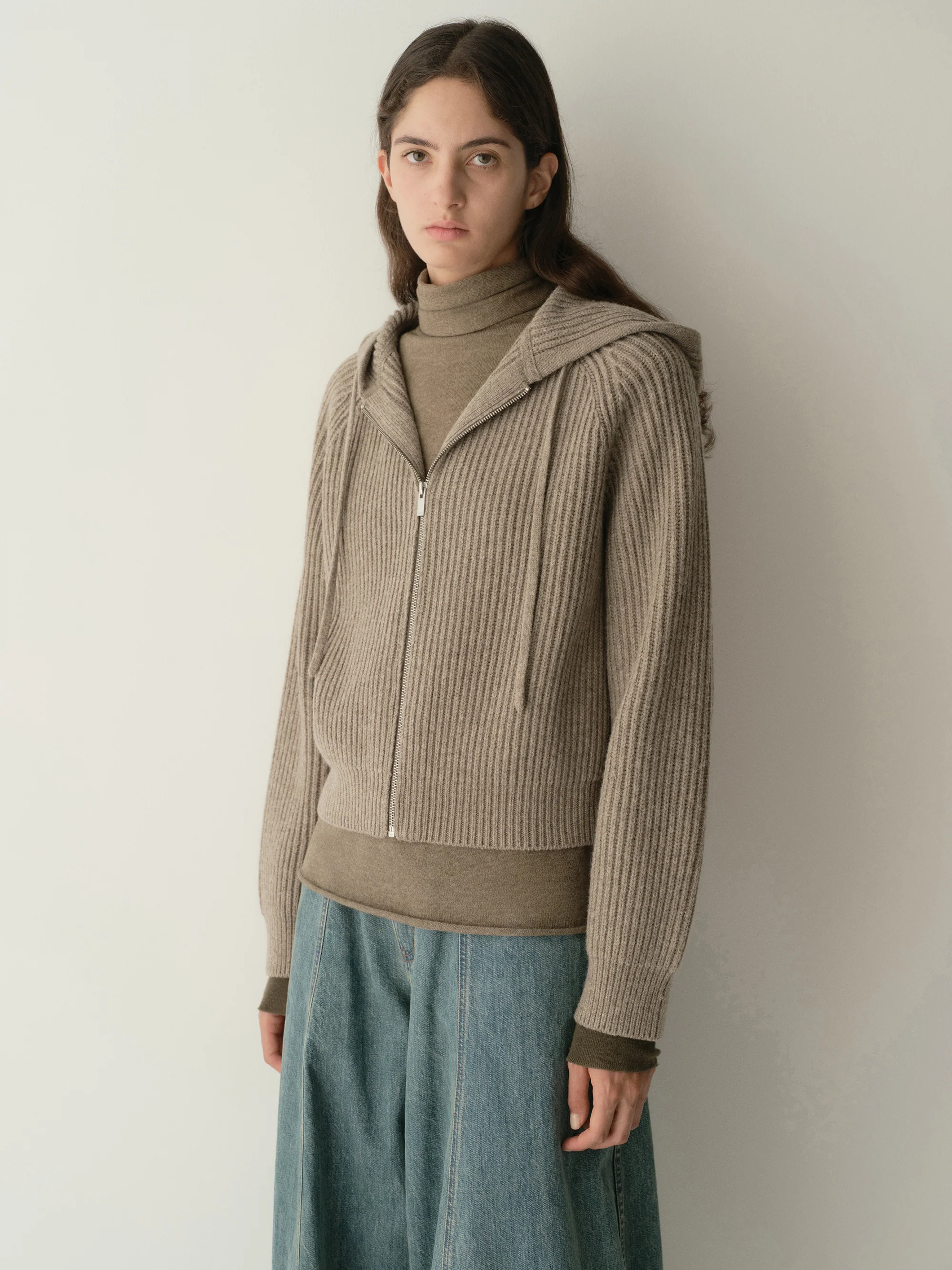 Merino Wool Hooded Knit Sweatshirt - Image 18