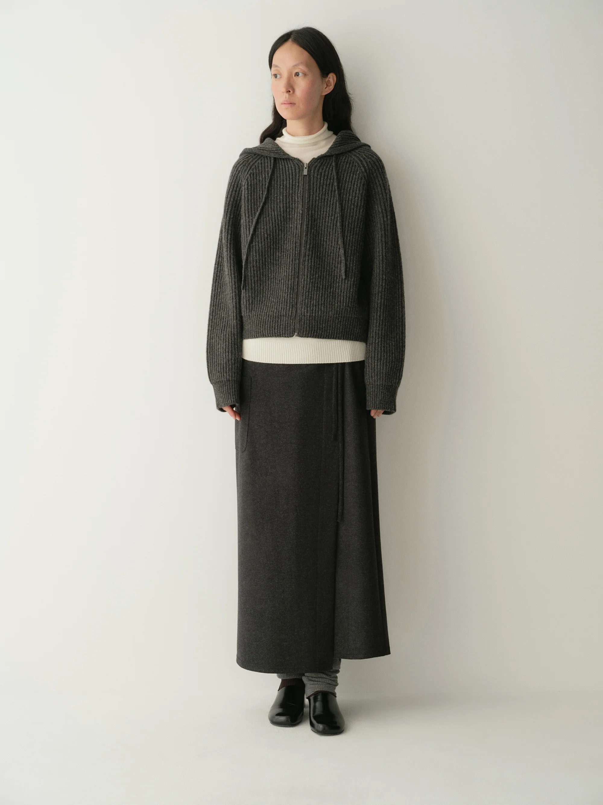 Merino Wool Hooded Knit Sweatshirt - Image 20
