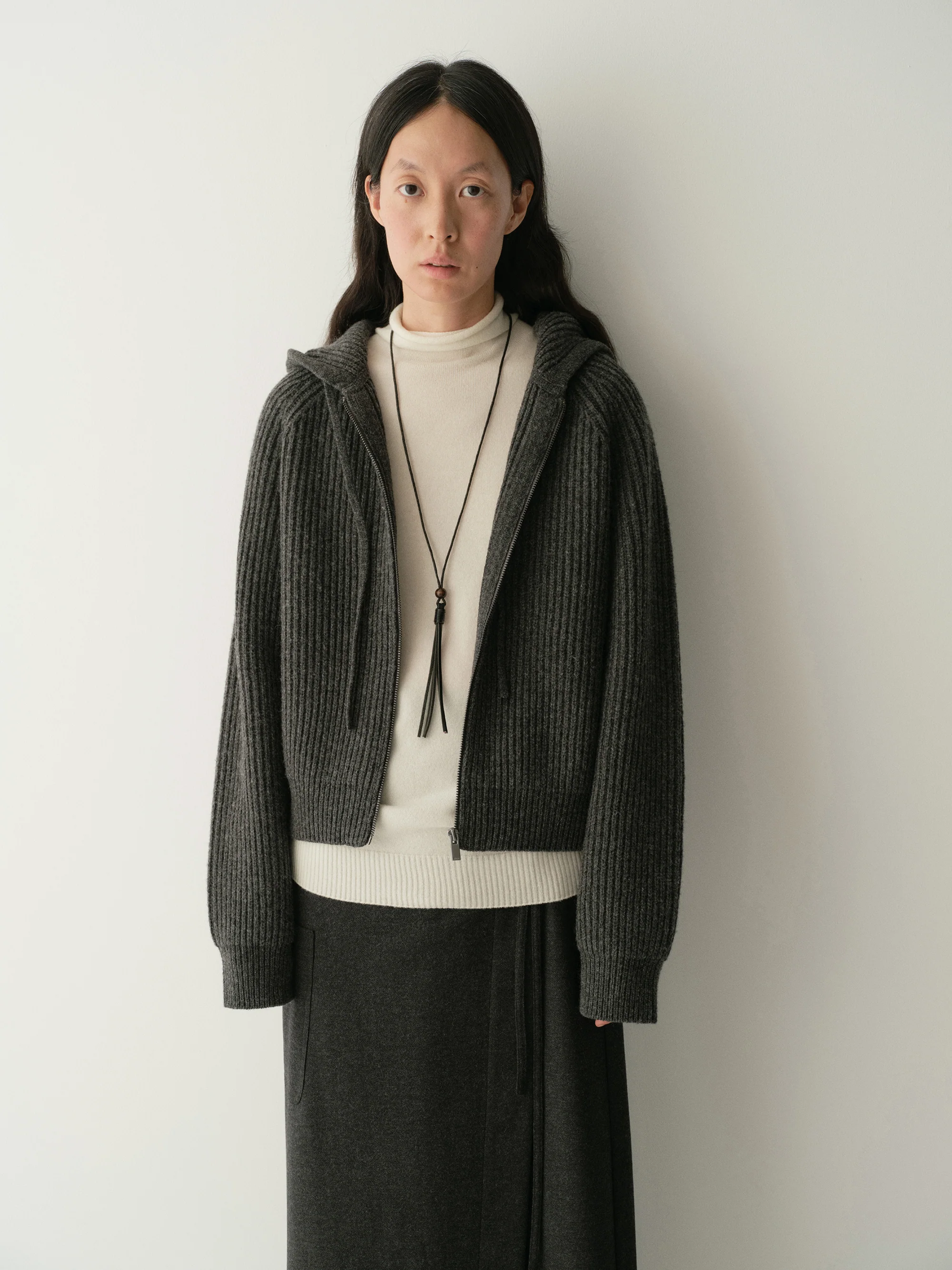 Merino Wool Hooded Knit Sweatshirt - Image 21