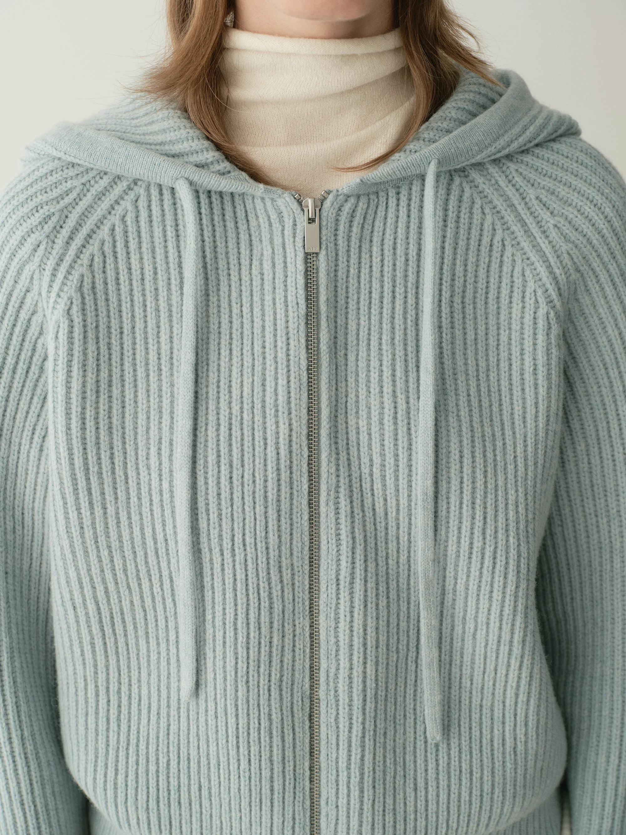 Merino Wool Hooded Knit Sweatshirt - Image 8