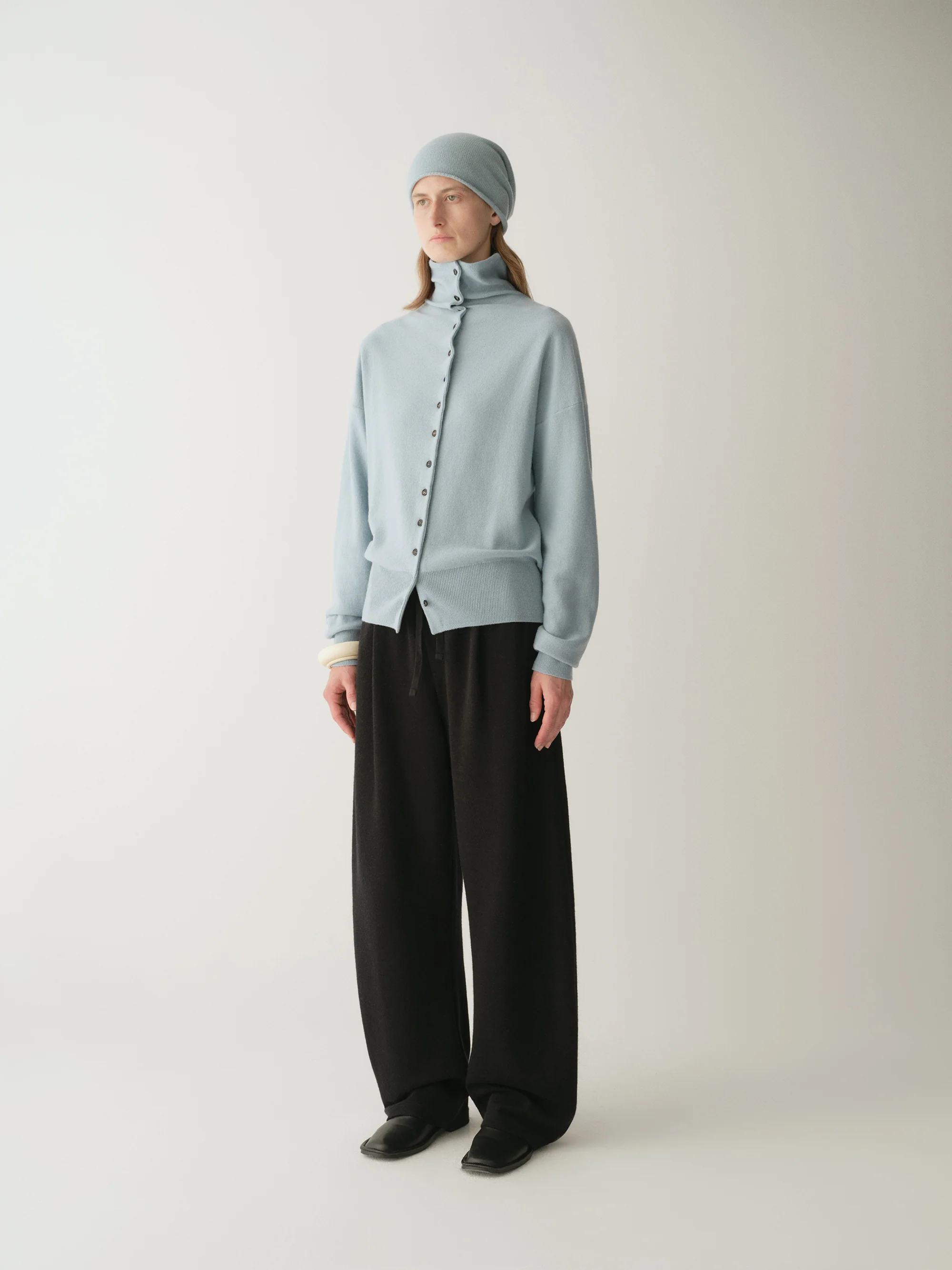 Elastic-waist Wool Knit Pants - Image 13