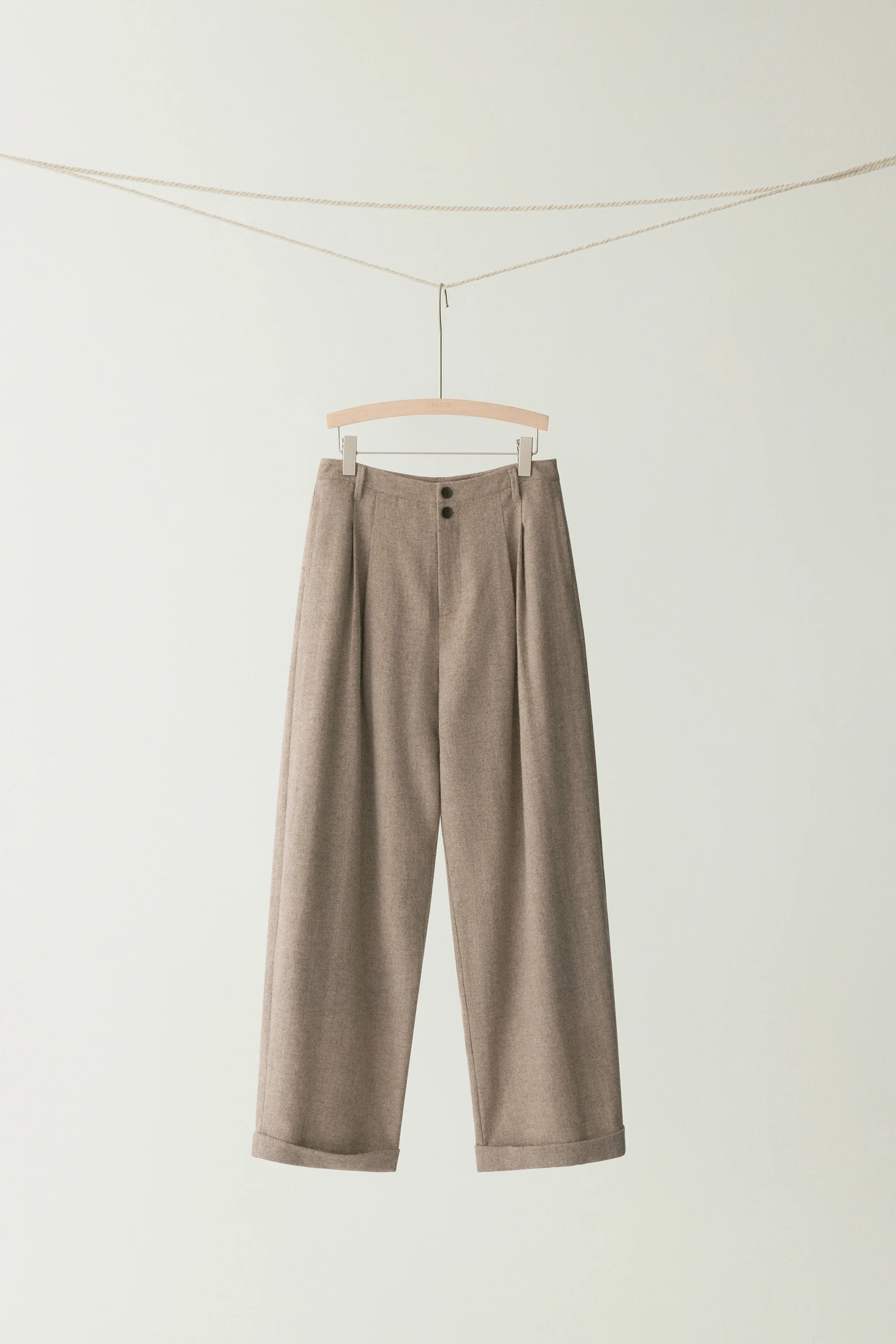 Pleated Wool Pants - Image 11