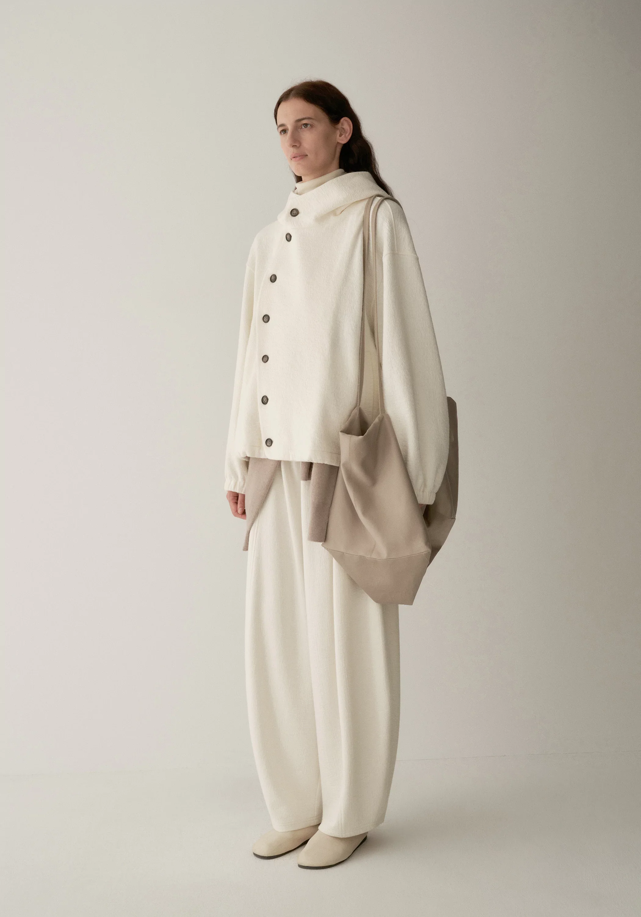 Elasticated Curved-leg Knit Pants - Image 11