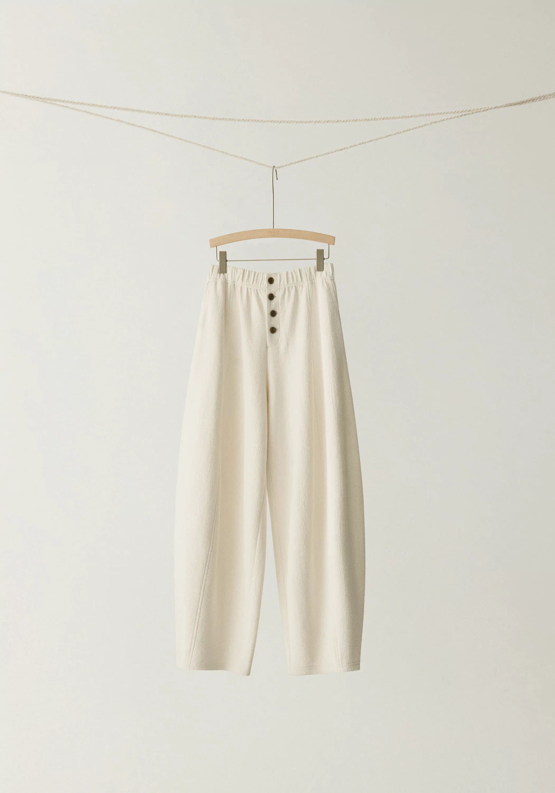 Elasticated Curved-leg Knit Pants - Image 18