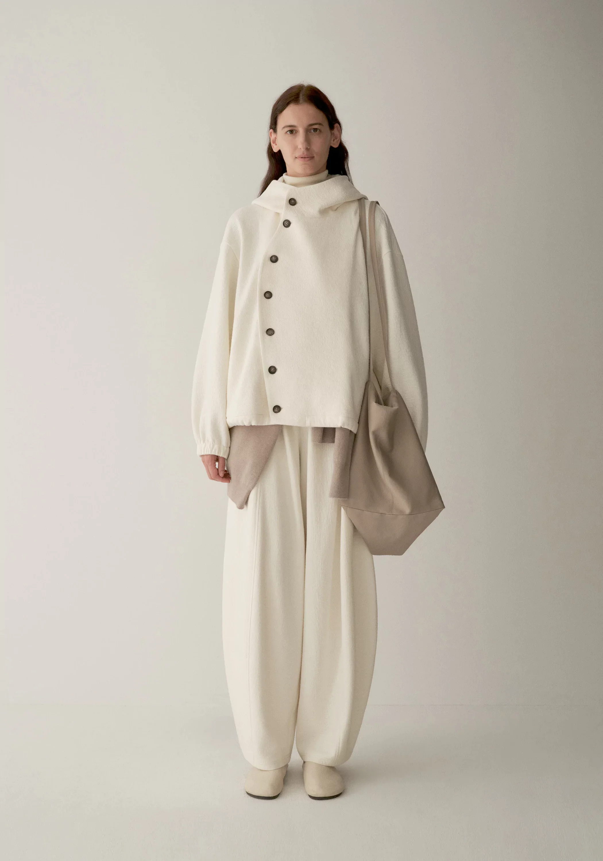 Elasticated Curved-leg Knit Pants - Image 4