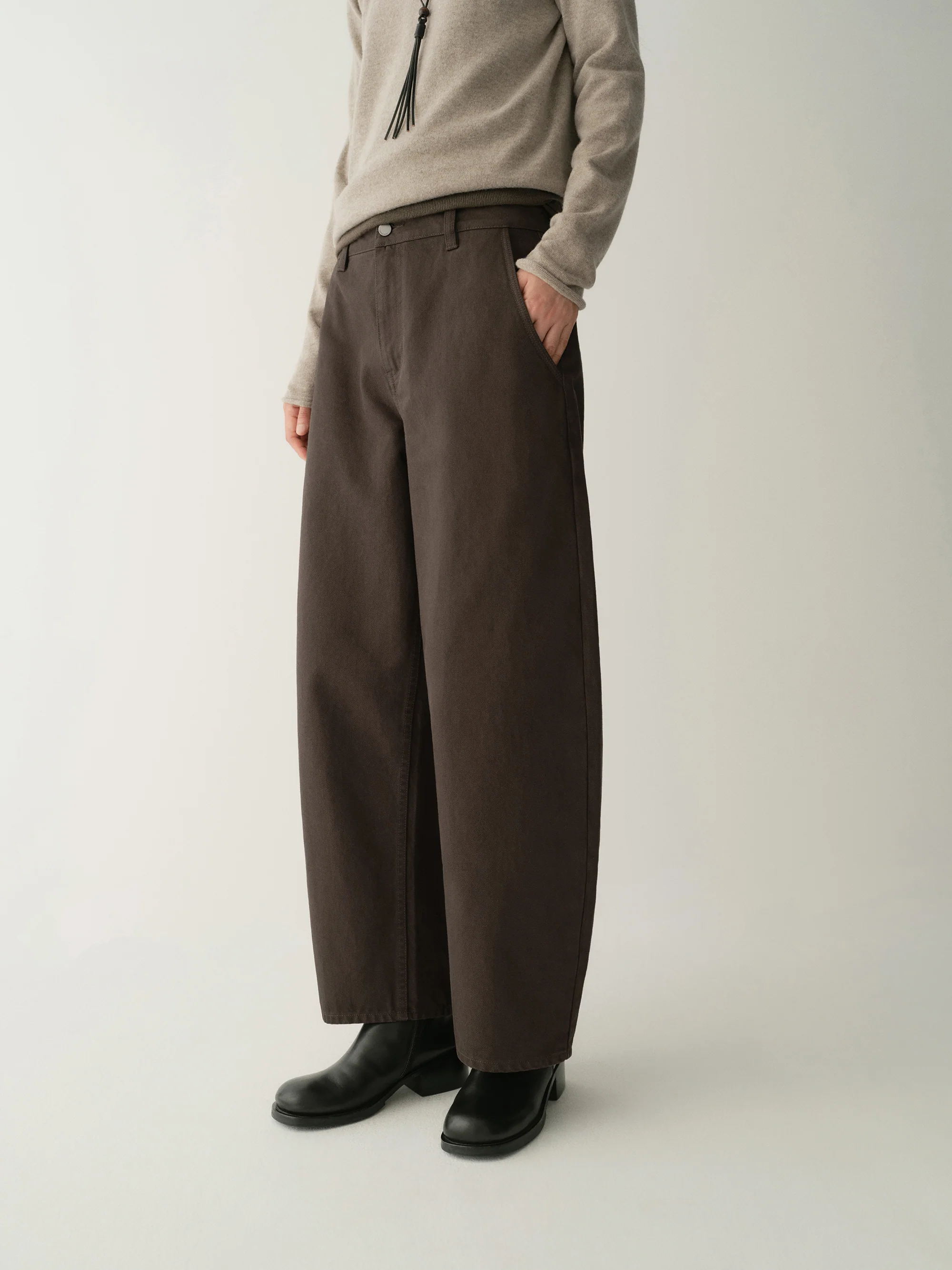 Cotton Cropped Jeans - Image 12