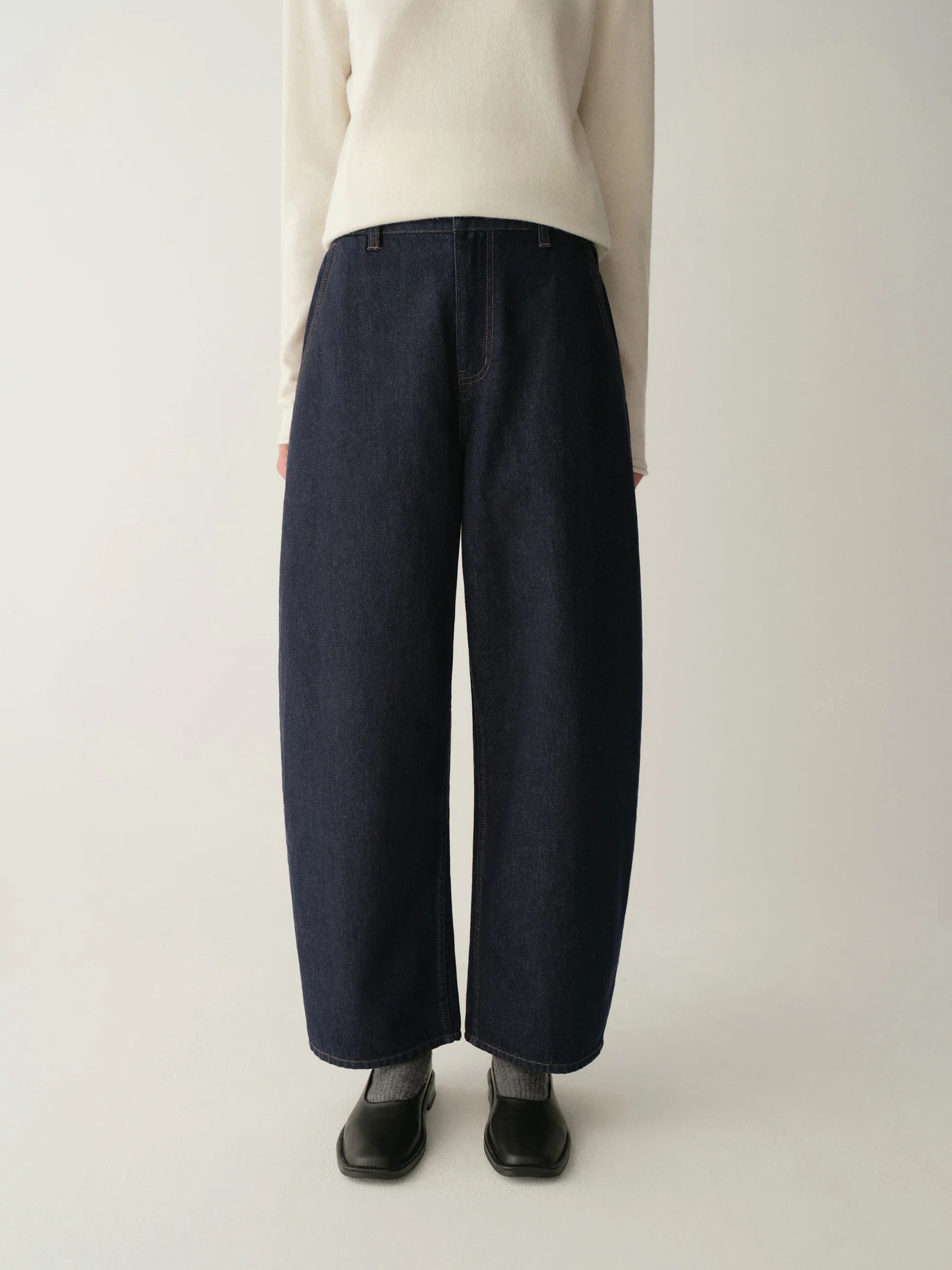 Cotton Cropped Jeans - Image 6