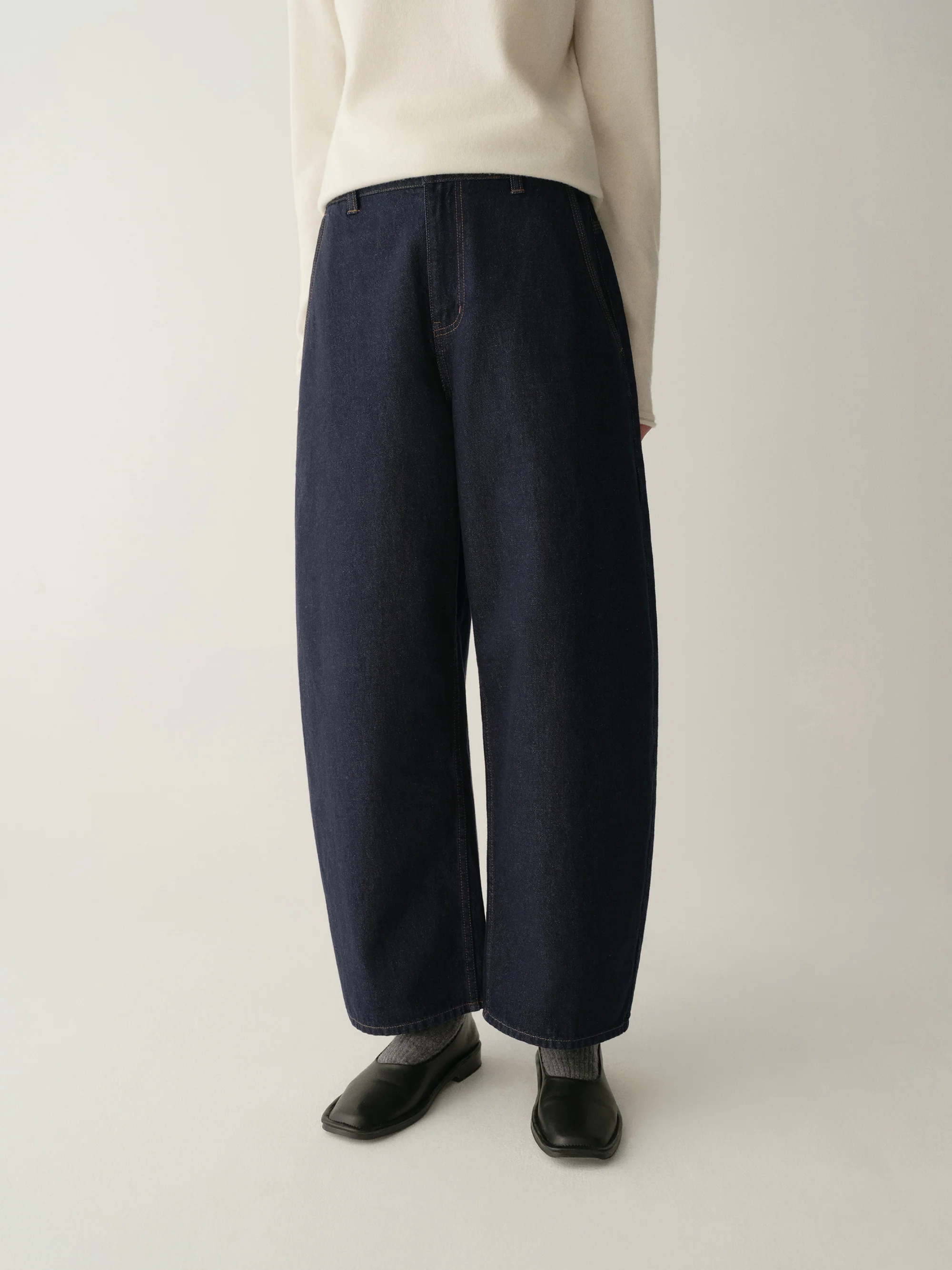 Cotton Cropped Jeans - Image 7