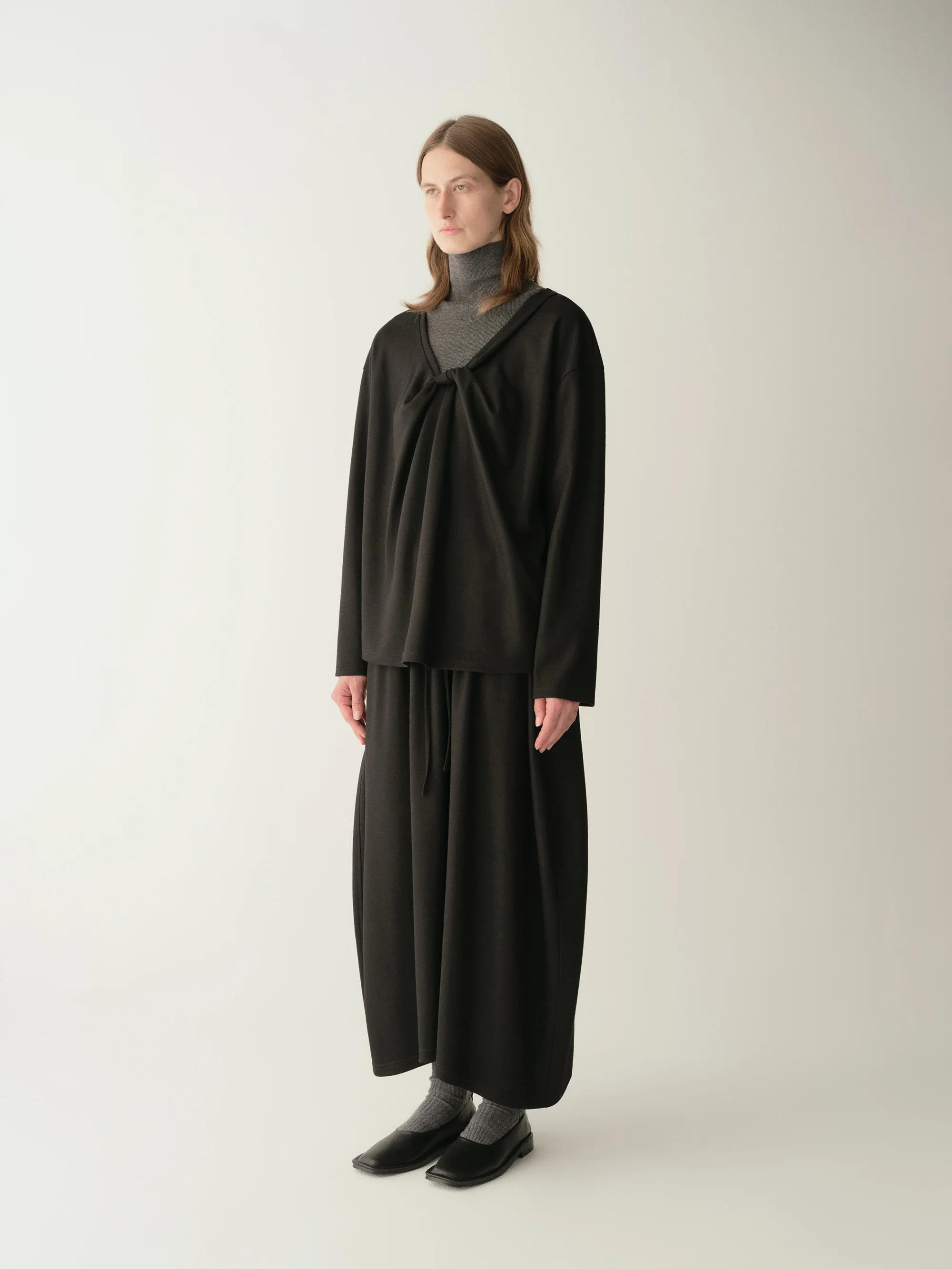 Asymmetric Wool Skirt - Image 17