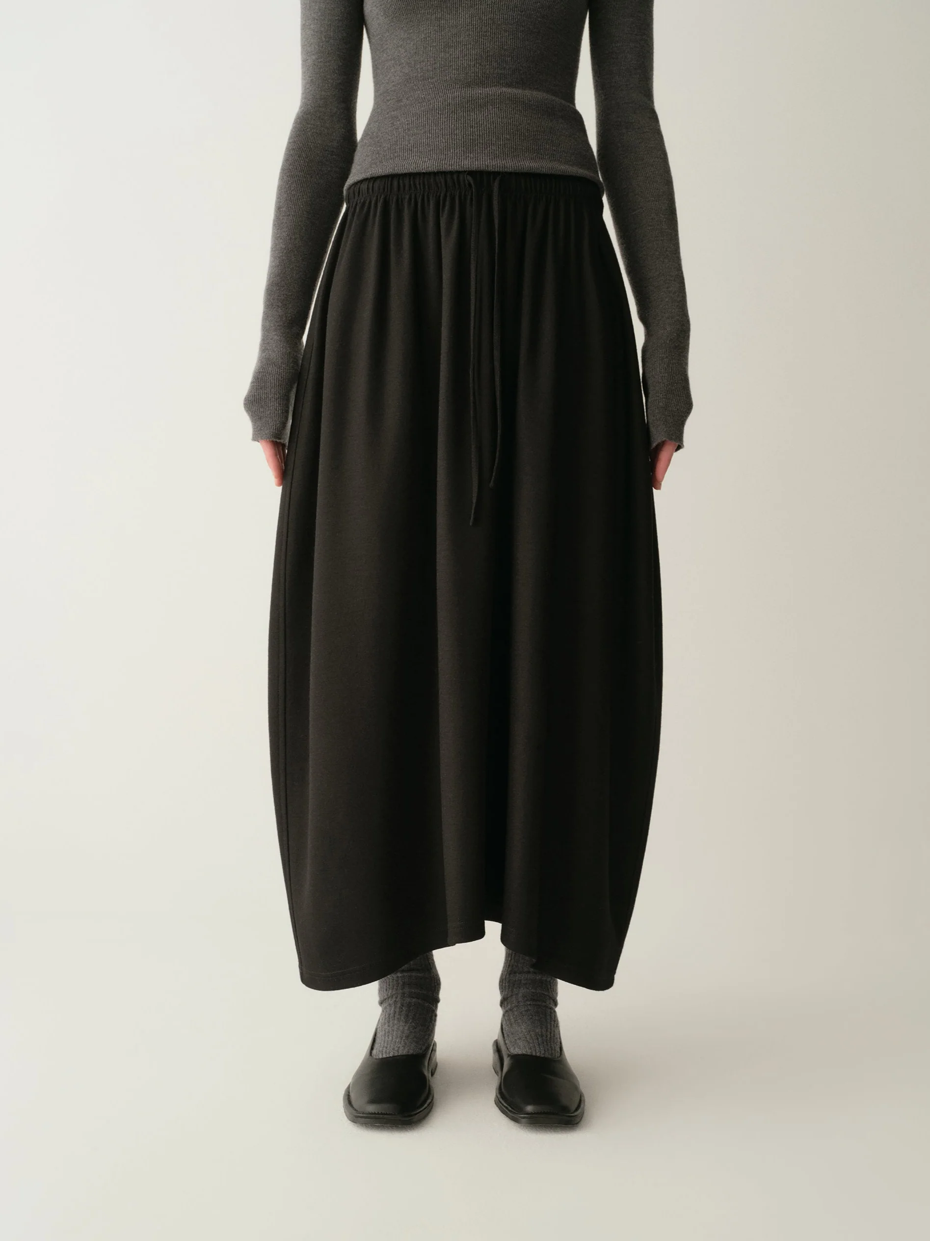 Asymmetric Wool Skirt - Image 18