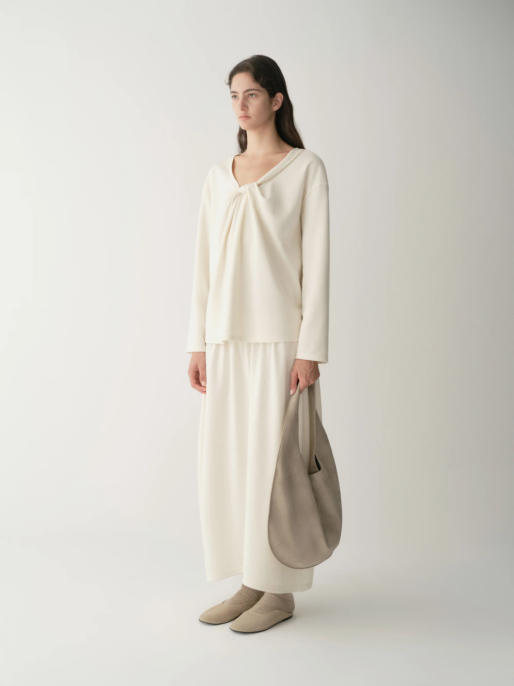 Asymmetric Wool Skirt - Image 2