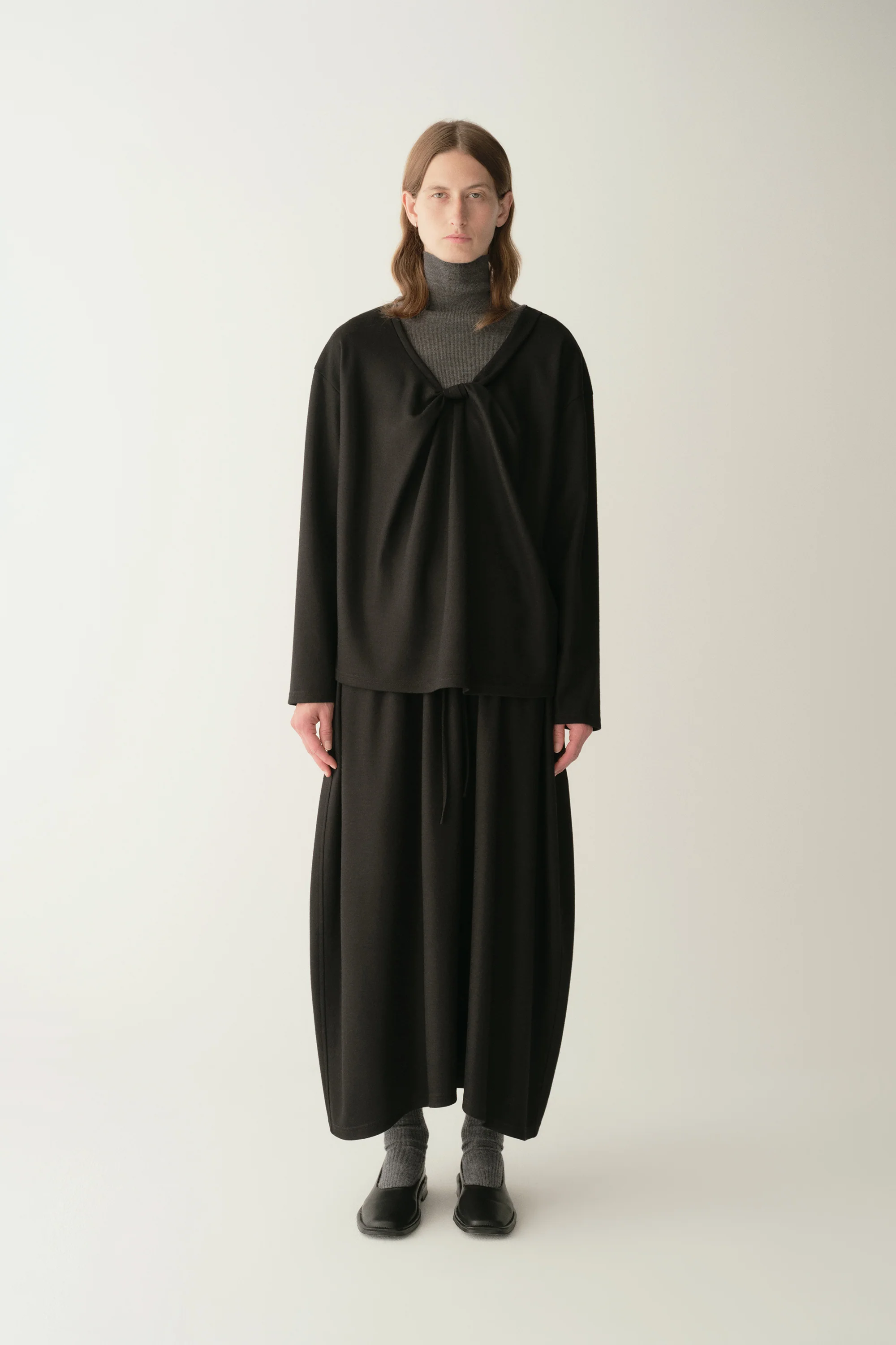 Asymmetric Wool Skirt - Image 4