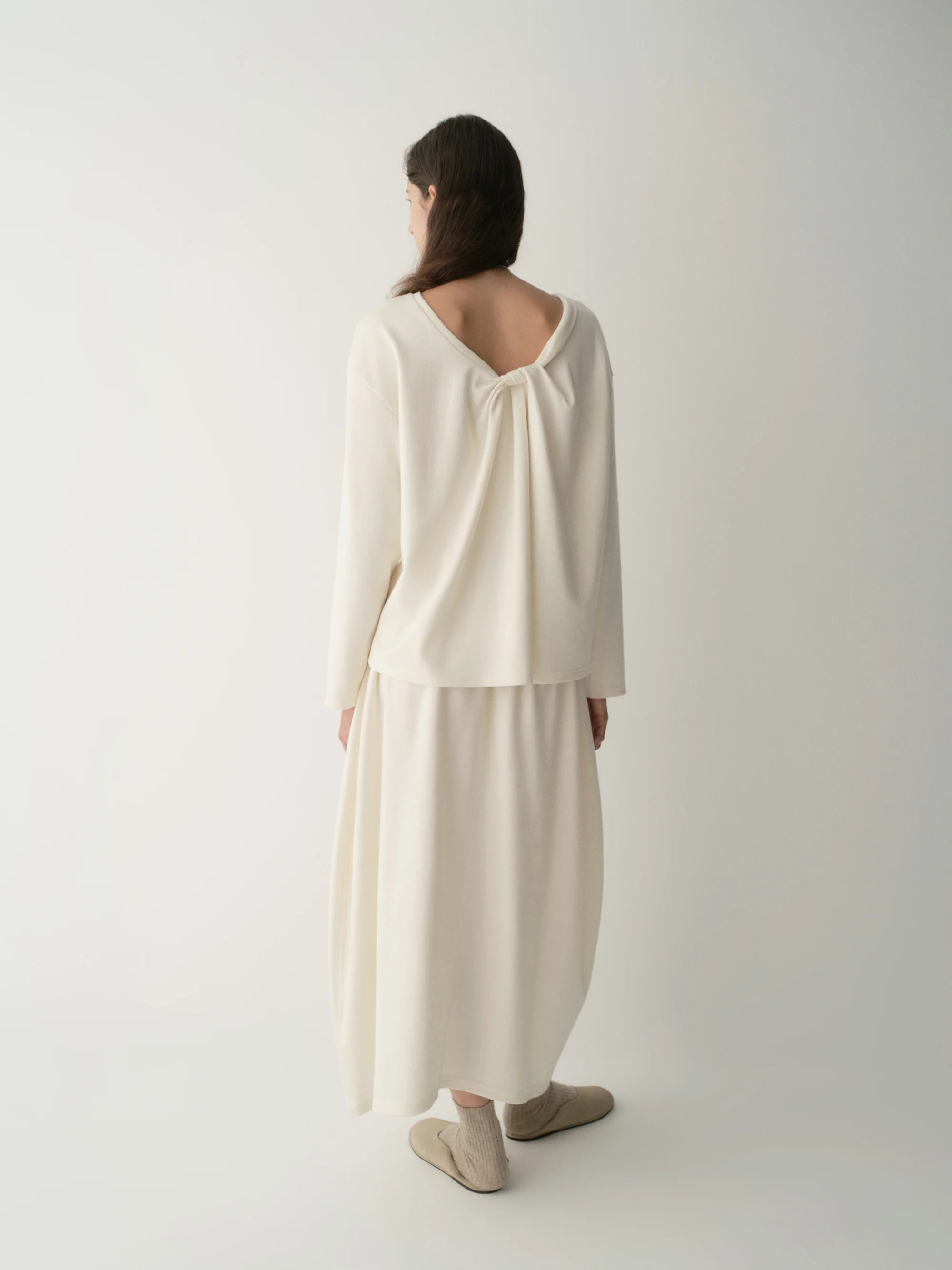 Asymmetric Wool Skirt - Image 5